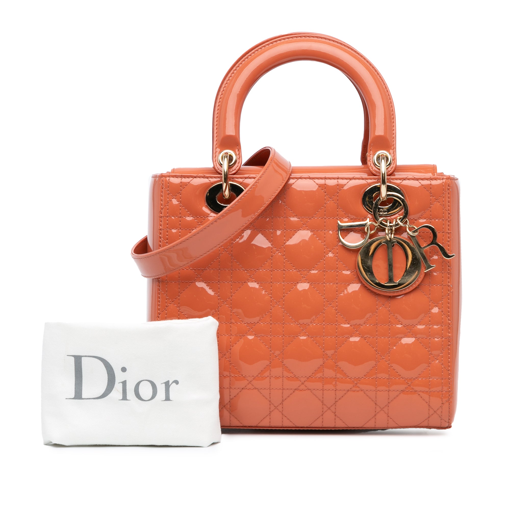 Dior Medium Patent Cannage Lady Dior - image 10