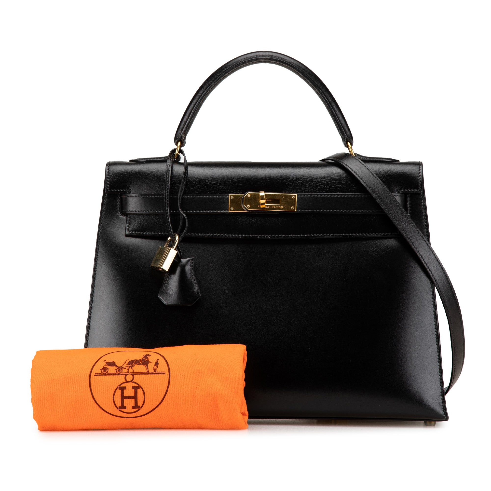 Hermès Box Calf Kelly Sellier 32 - image 15