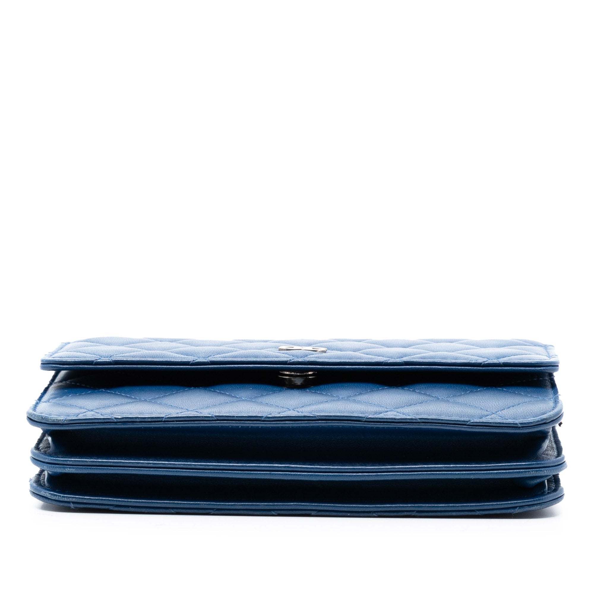 Chanel CC Square Quilted Lambskin Wallet on Chain - image 3