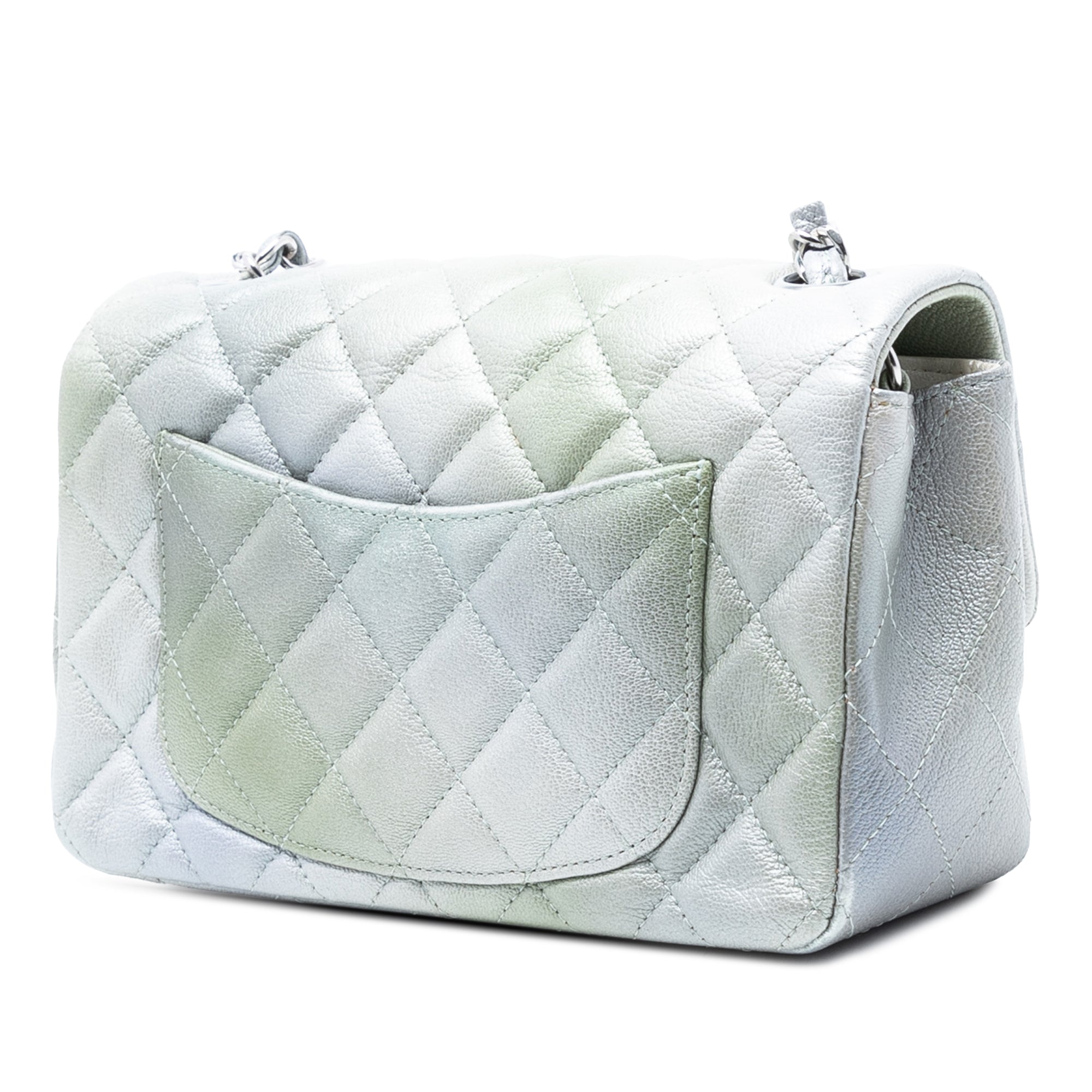 Chanel Mini Rectangular Classic Iridescent Goatskin Ombre Single Flap - image 2