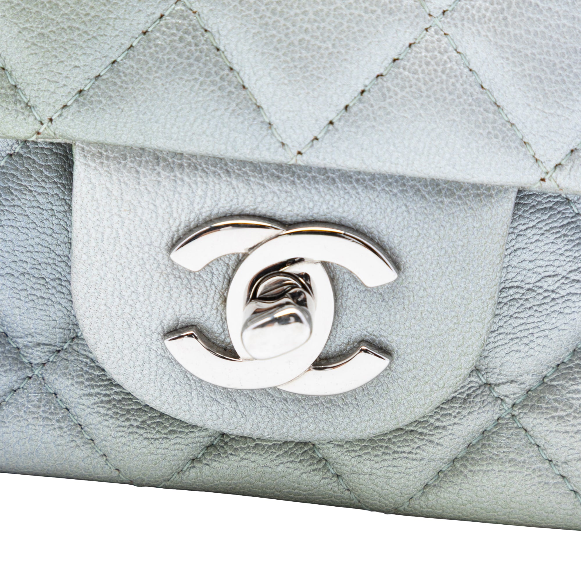 Chanel Mini Rectangular Classic Iridescent Goatskin Ombre Single Flap - image 5
