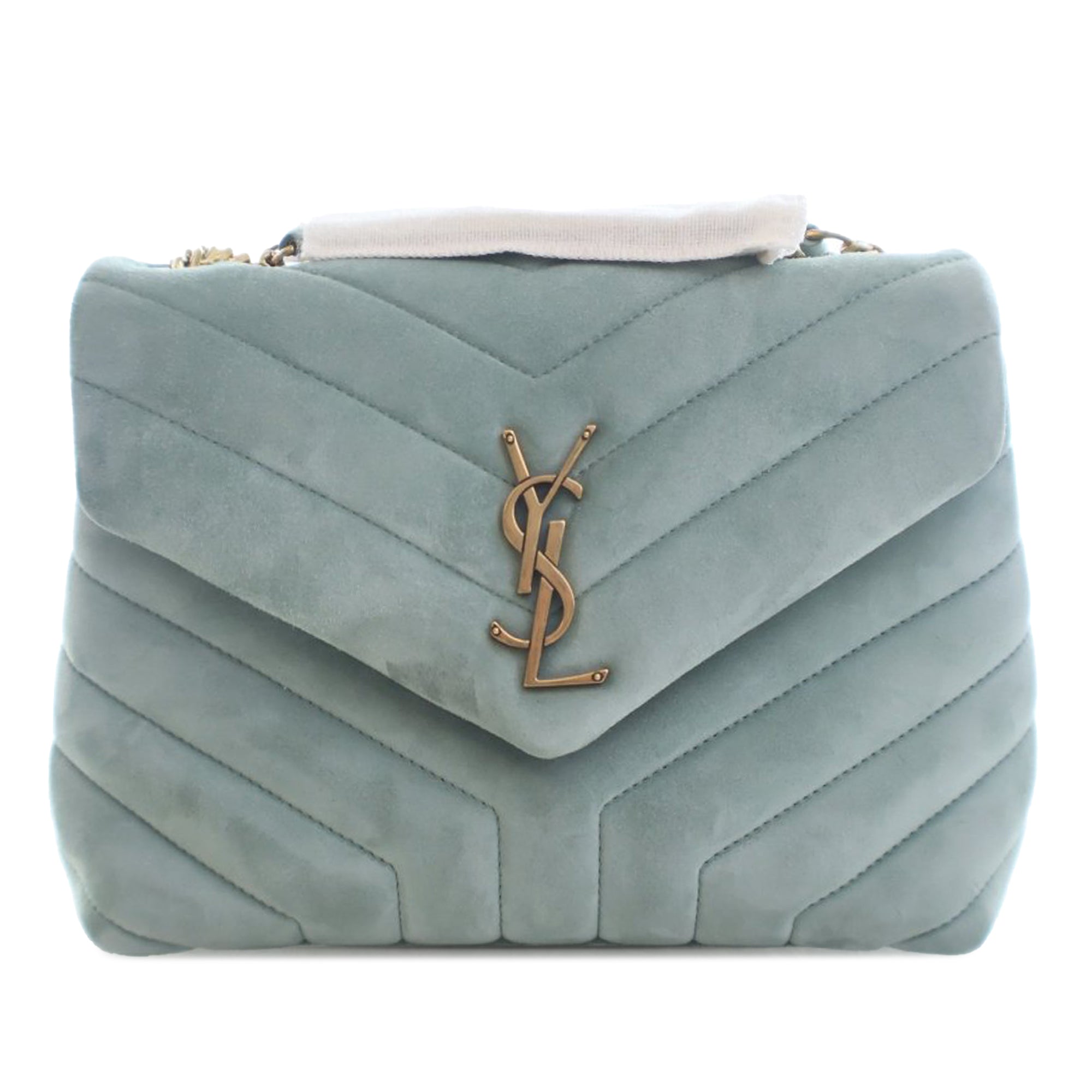 Saint Laurent Small Matelasse Suede Monogram LouLou Shoulder Bag - image 1