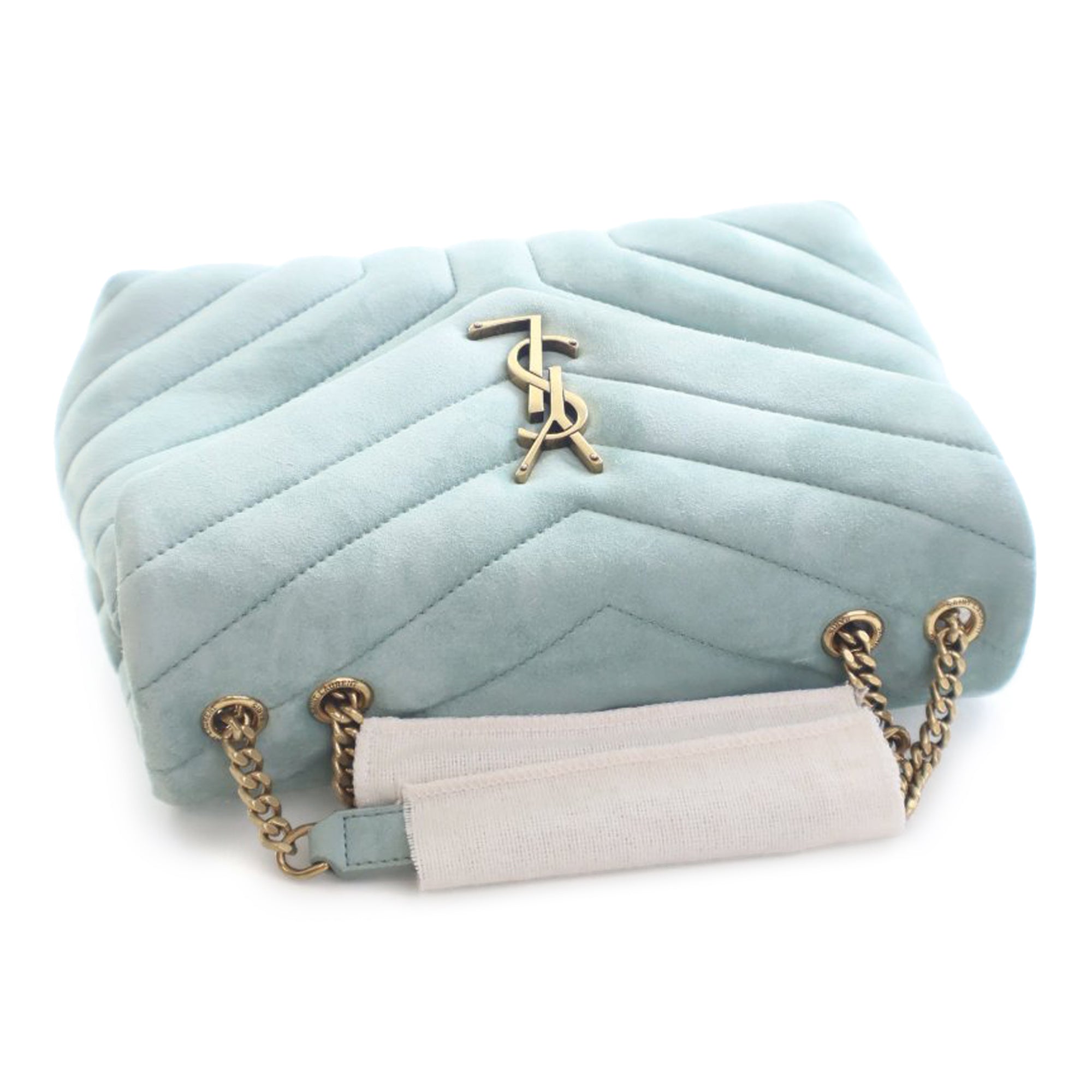 Saint Laurent Small Matelasse Suede Monogram LouLou Shoulder Bag - image 11