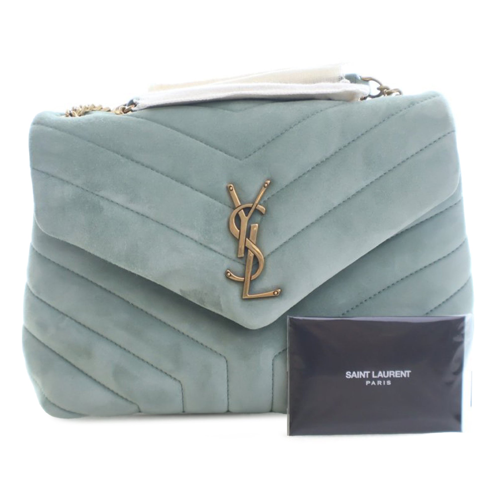 Saint Laurent Small Matelasse Suede Monogram LouLou Shoulder Bag - image 12
