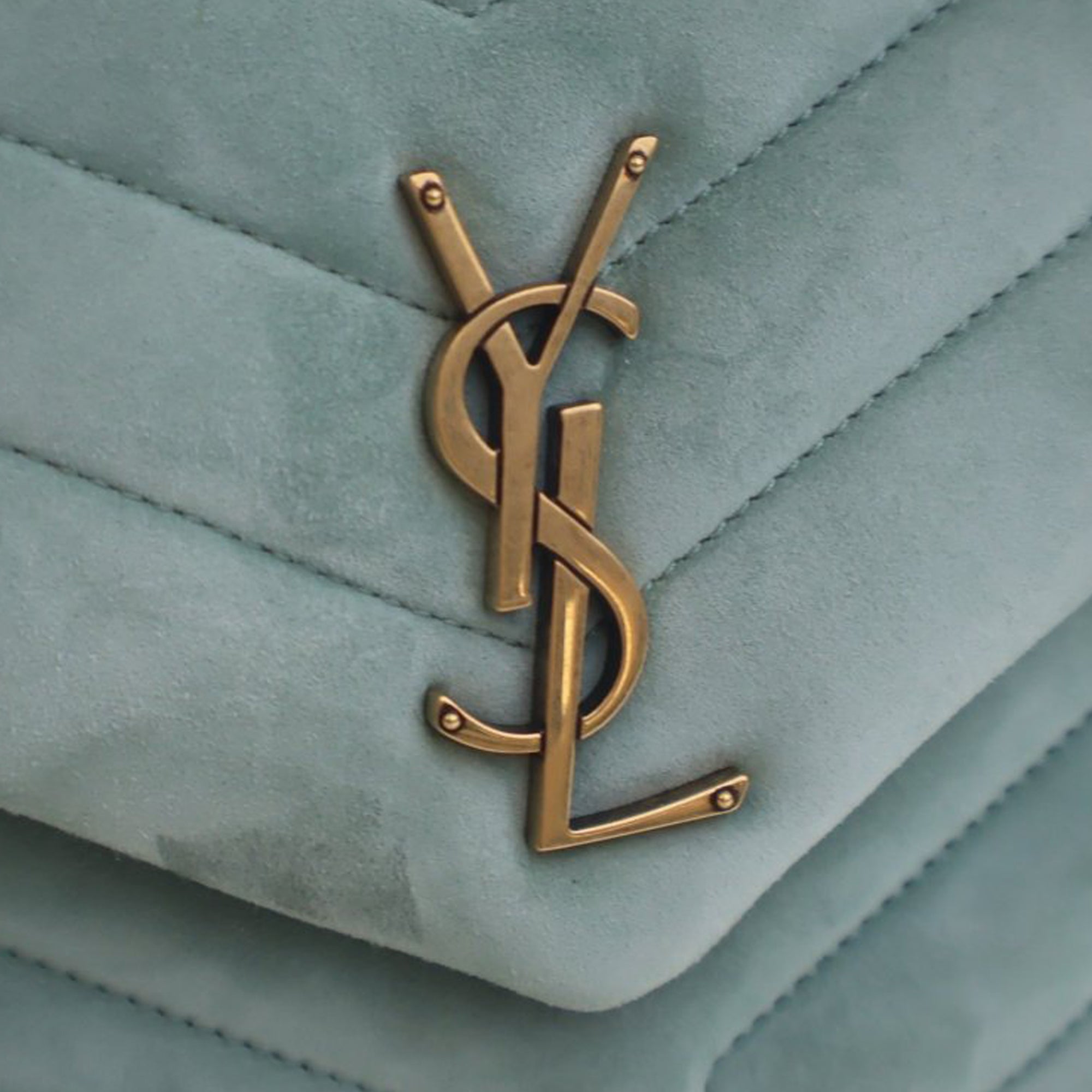 Saint Laurent Small Matelasse Suede Monogram LouLou Shoulder Bag - image 5