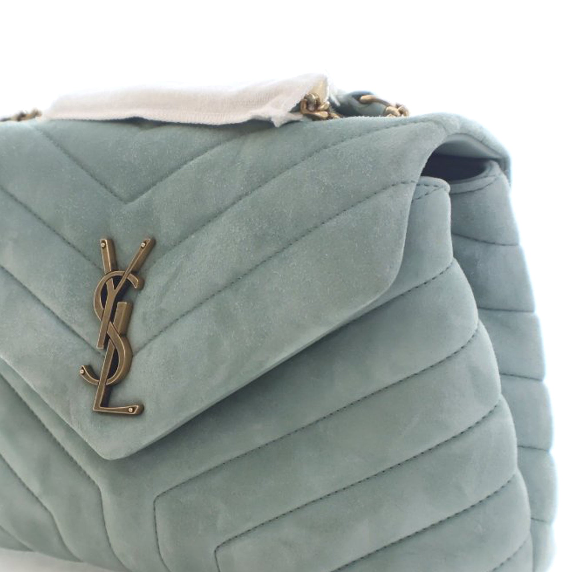 Saint Laurent Small Matelasse Suede Monogram LouLou Shoulder Bag - image 6