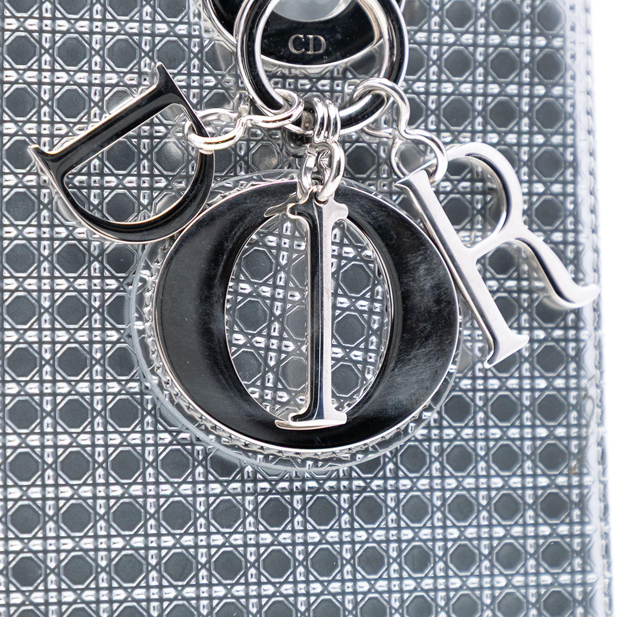 Dior Medium Metallic Patent Microcannage Lady Dior - image 6