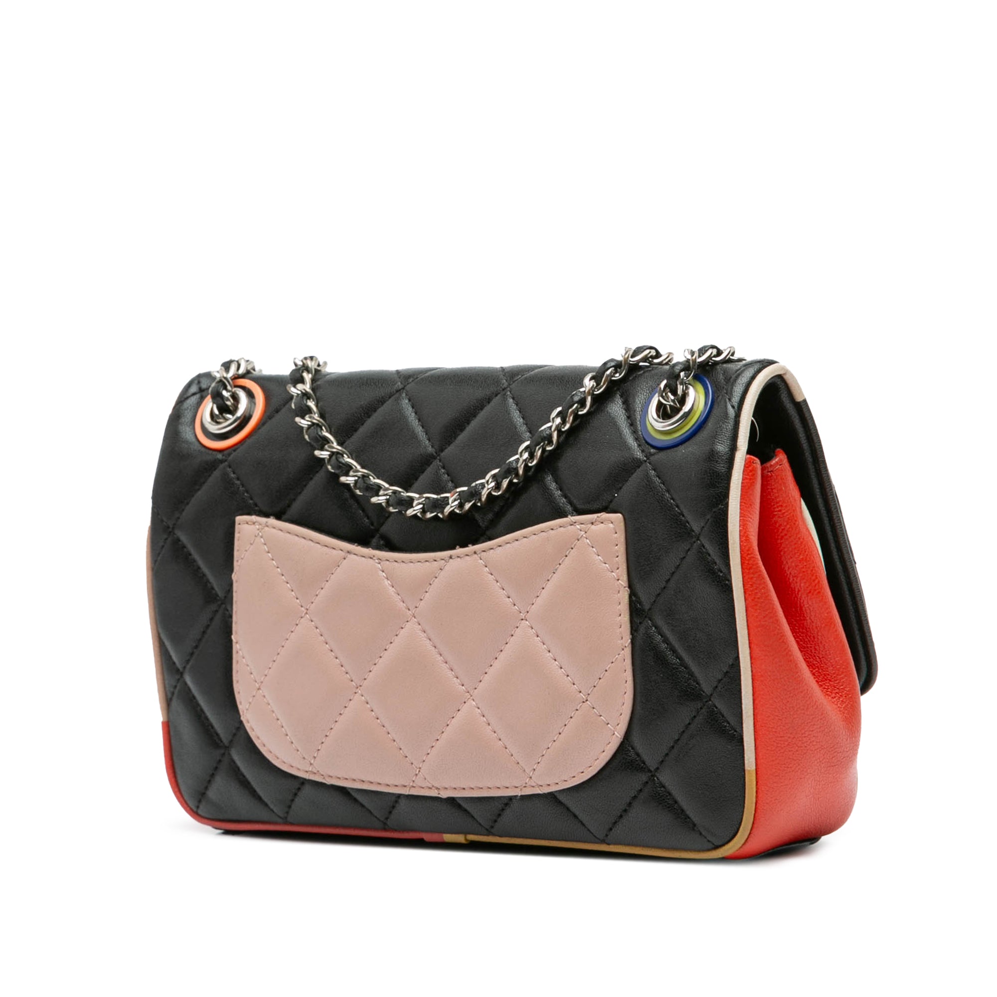 Chanel Small Quilted Lambskin Acrylic Cuba Color Flap - image 2