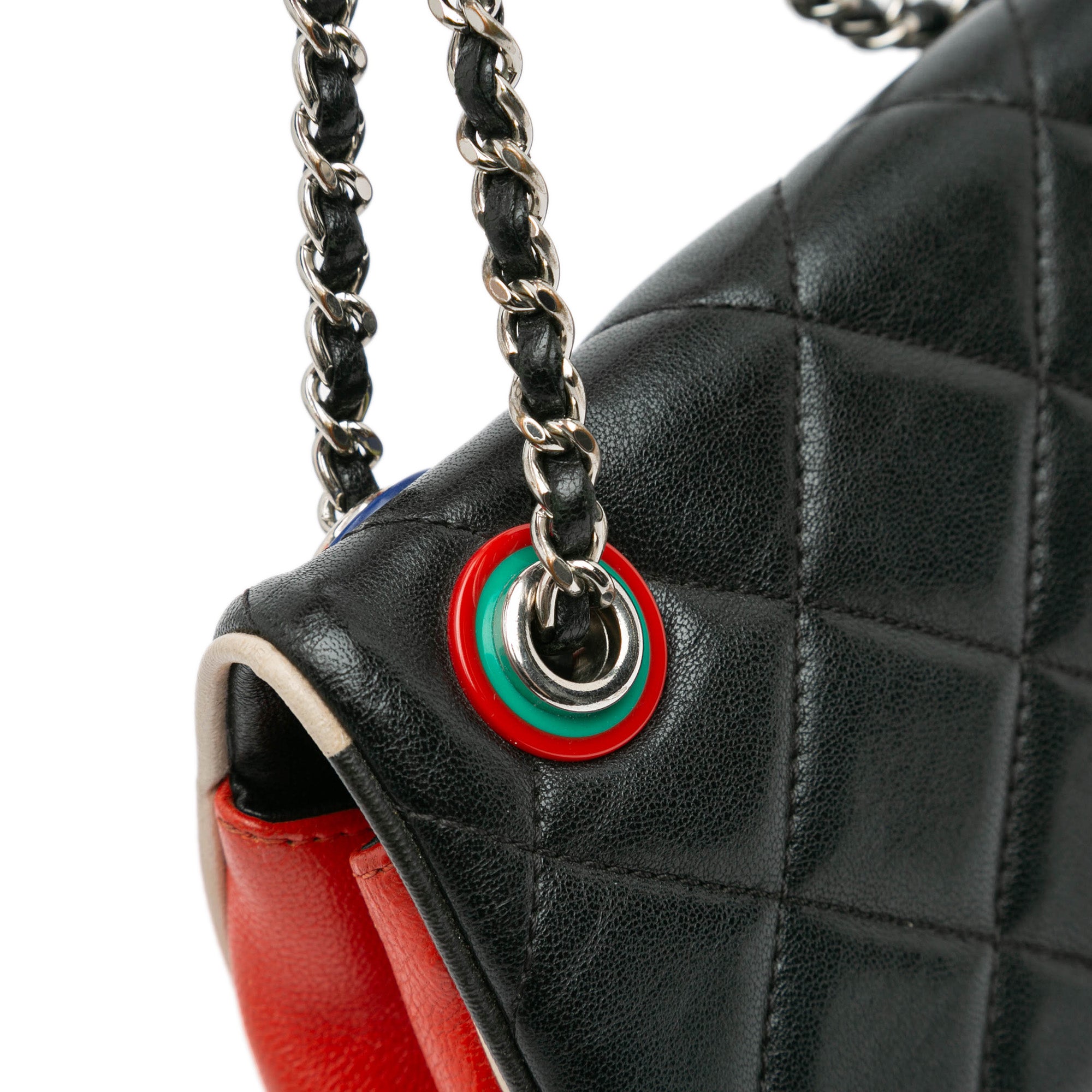 Chanel Small Quilted Lambskin Acrylic Cuba Color Flap - image 7