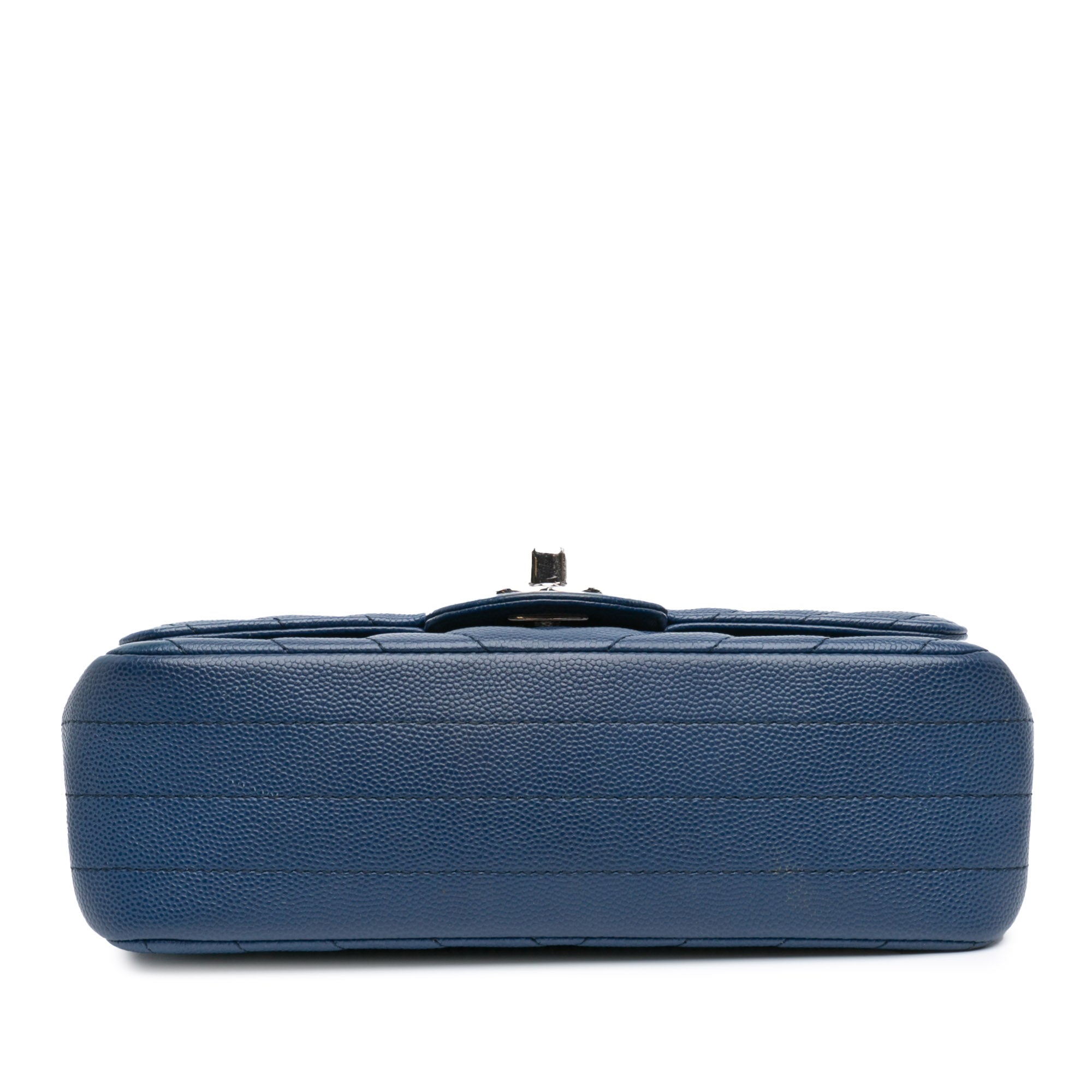 Chanel Mini Rectangular Classic Chevron Caviar Single Flap - image 3