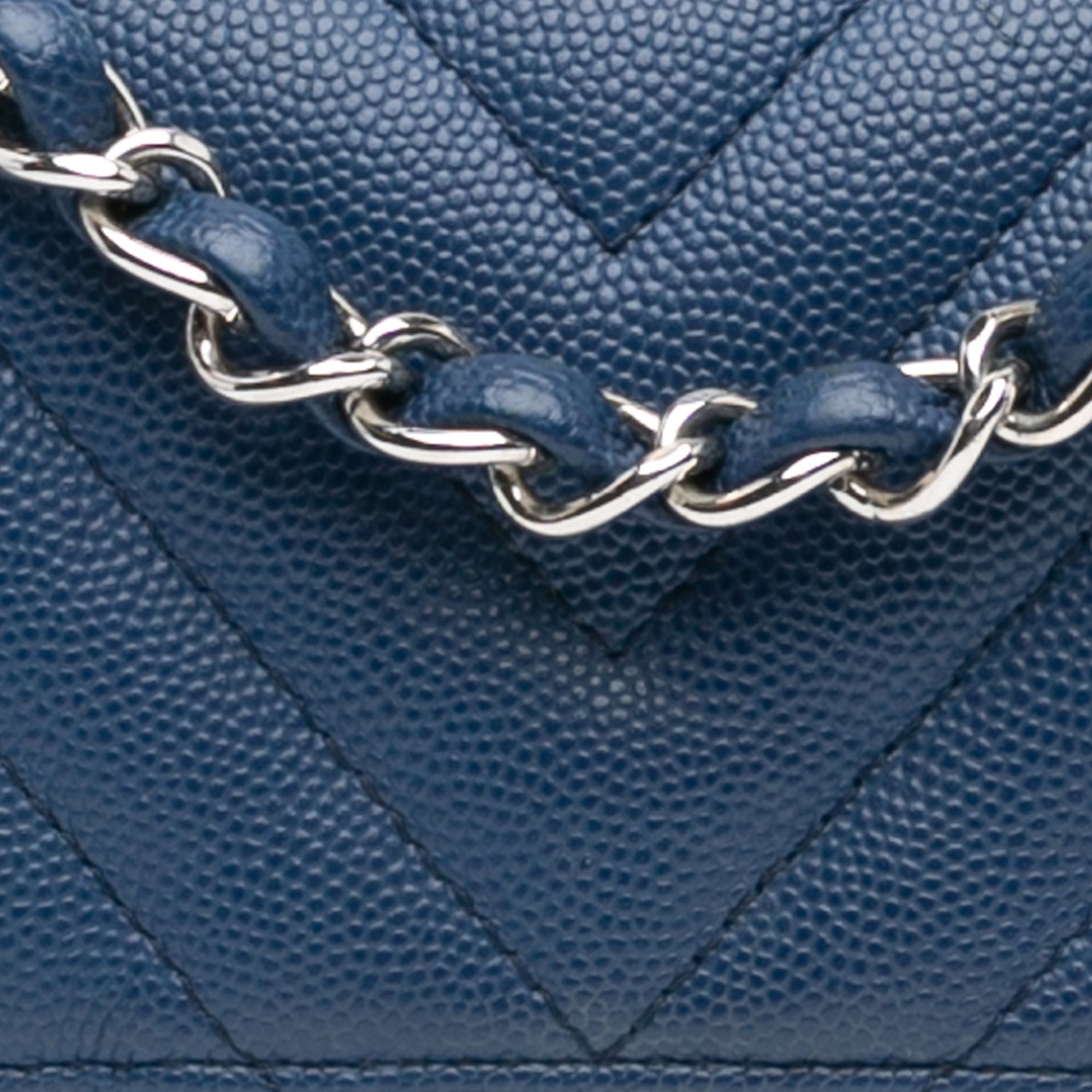 Chanel Mini Rectangular Classic Chevron Caviar Single Flap - image 7