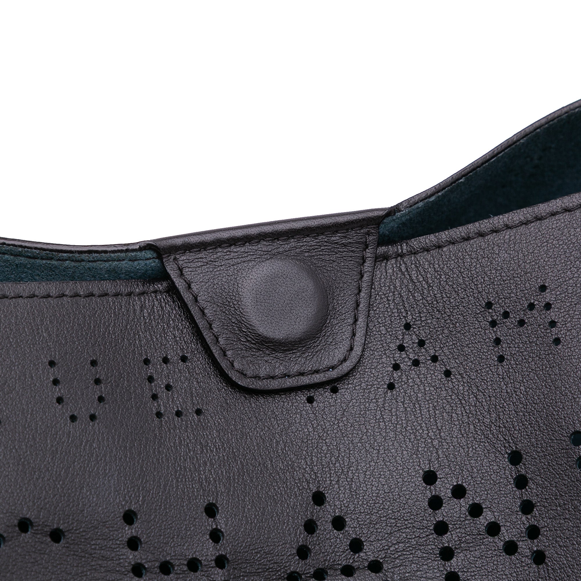 Chanel Small Perforated Calfskin Logo Eyelet Bucket Bag - image 8