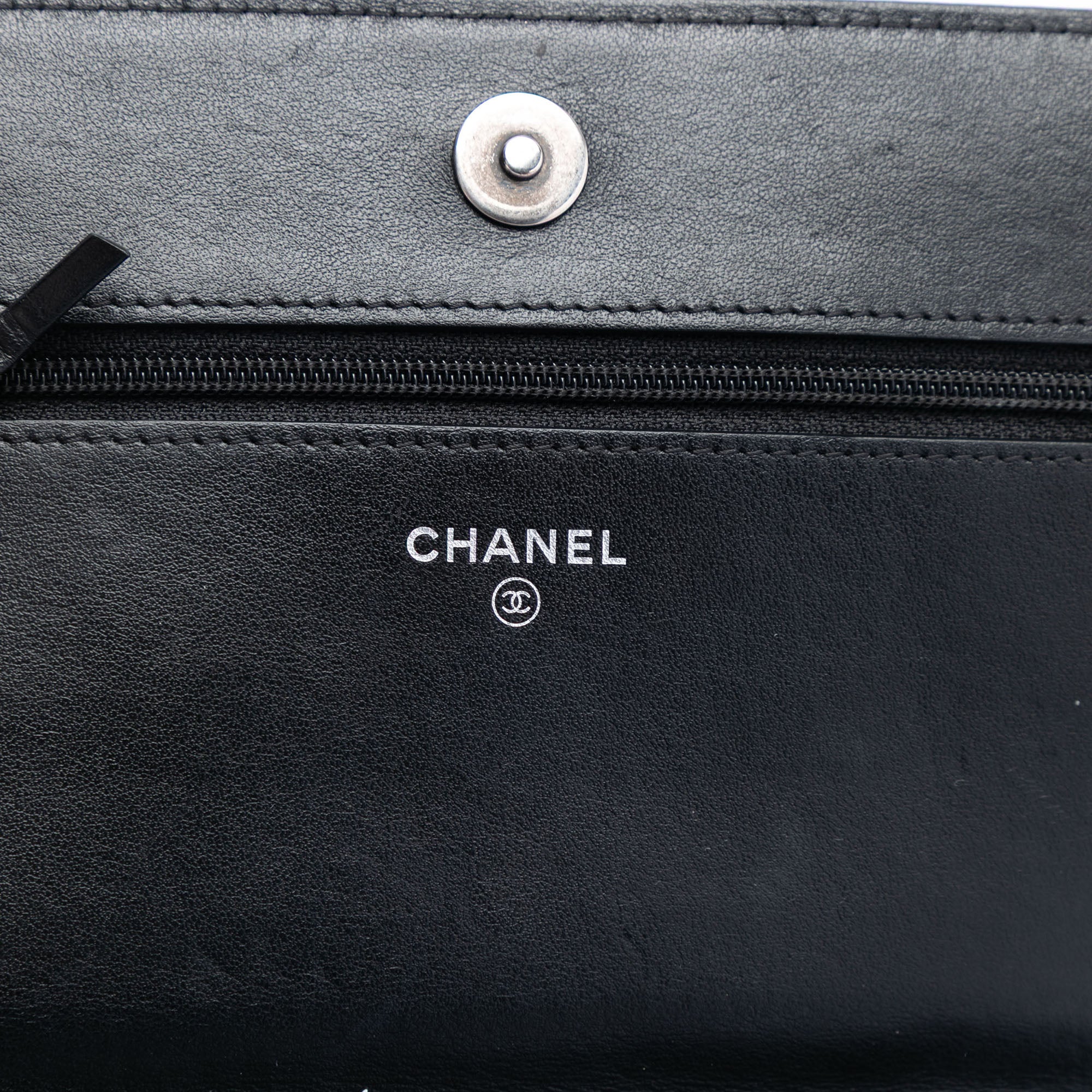 Chanel Quilted Caviar Boy Wallet on Chain - image 5