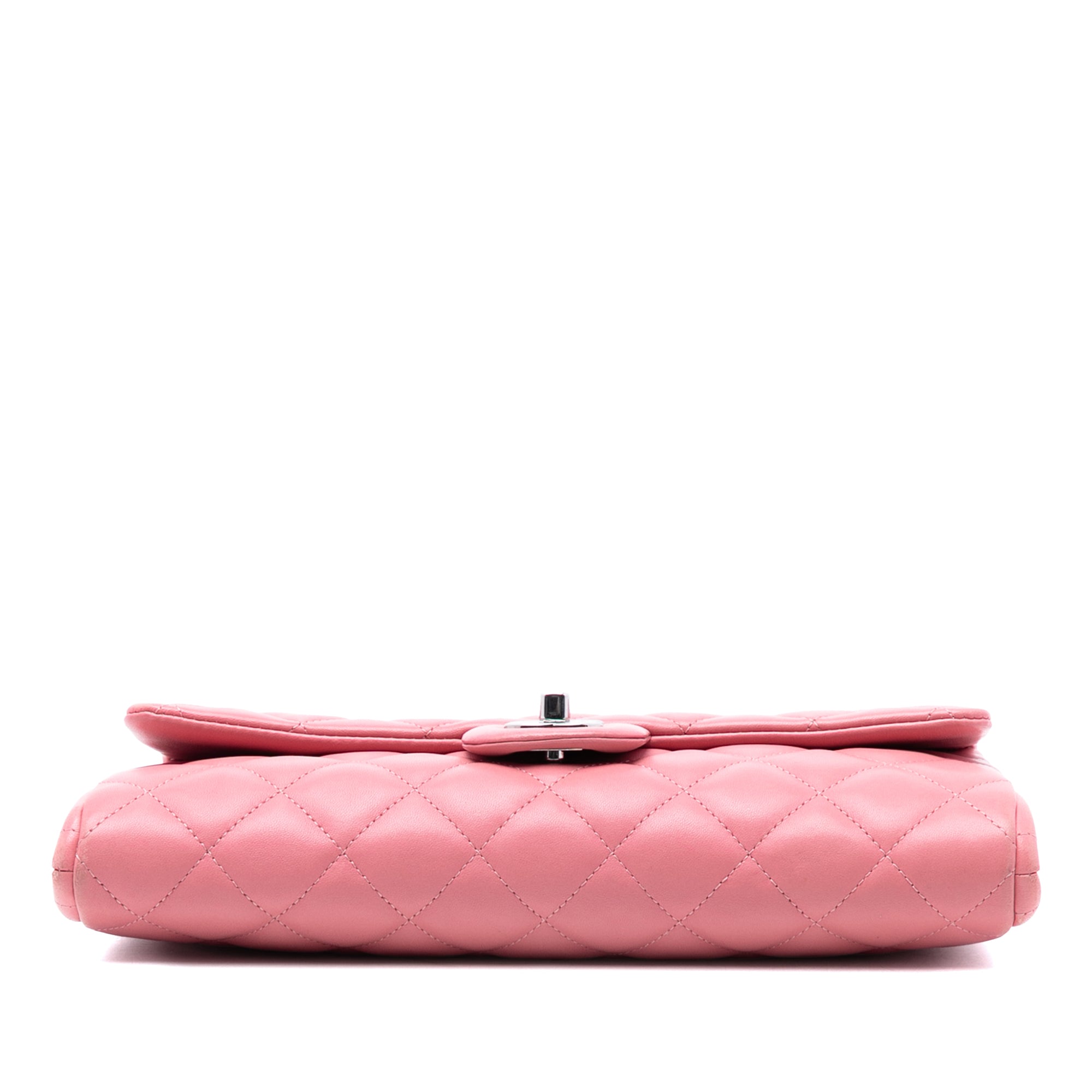 Chanel CC Quilted Lambskin Flap Clutch on Chain - image 3