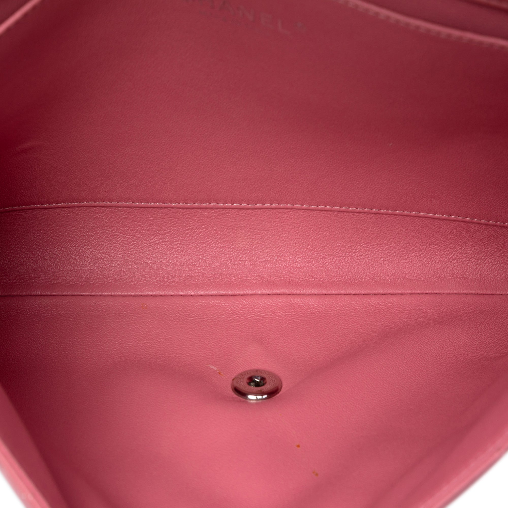 Chanel CC Quilted Lambskin Flap Clutch on Chain - image 4