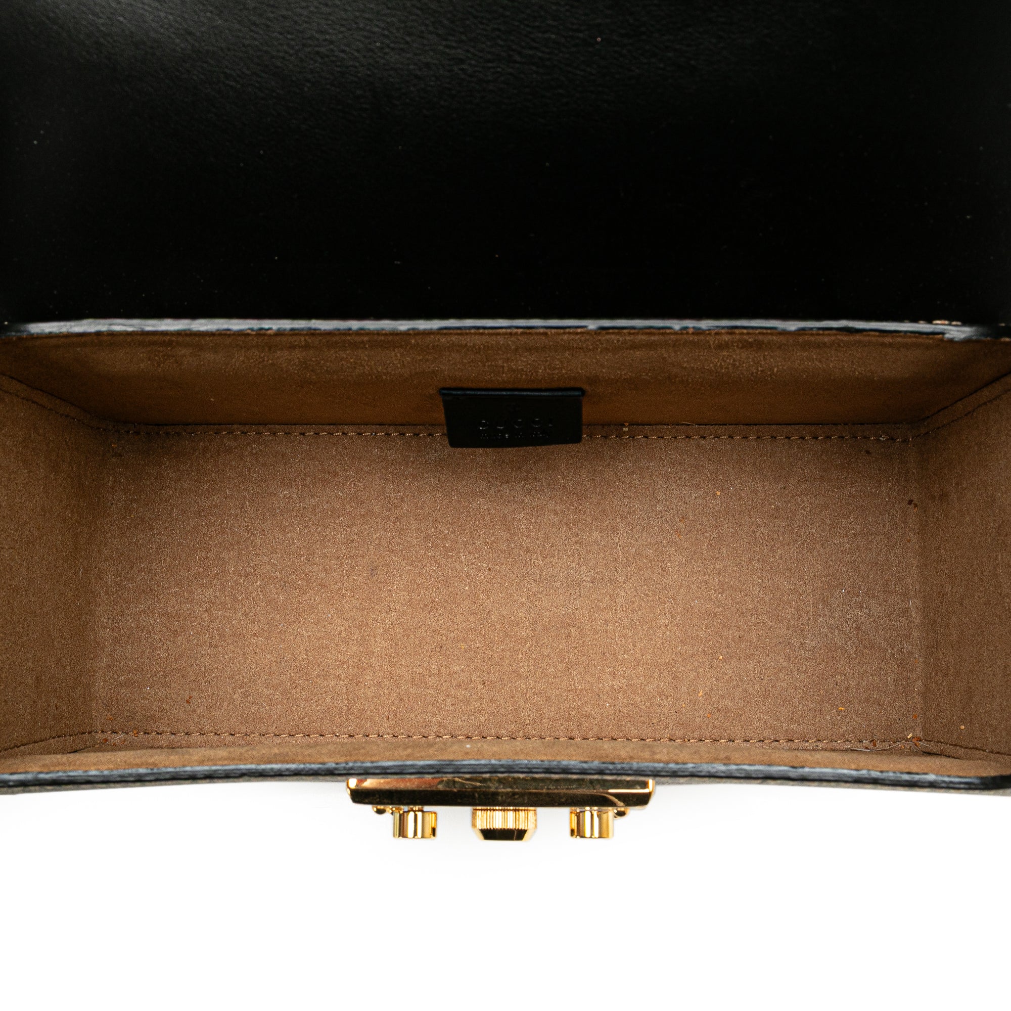 Gucci GG Supreme Bamboo Padlock Satchel - image 4