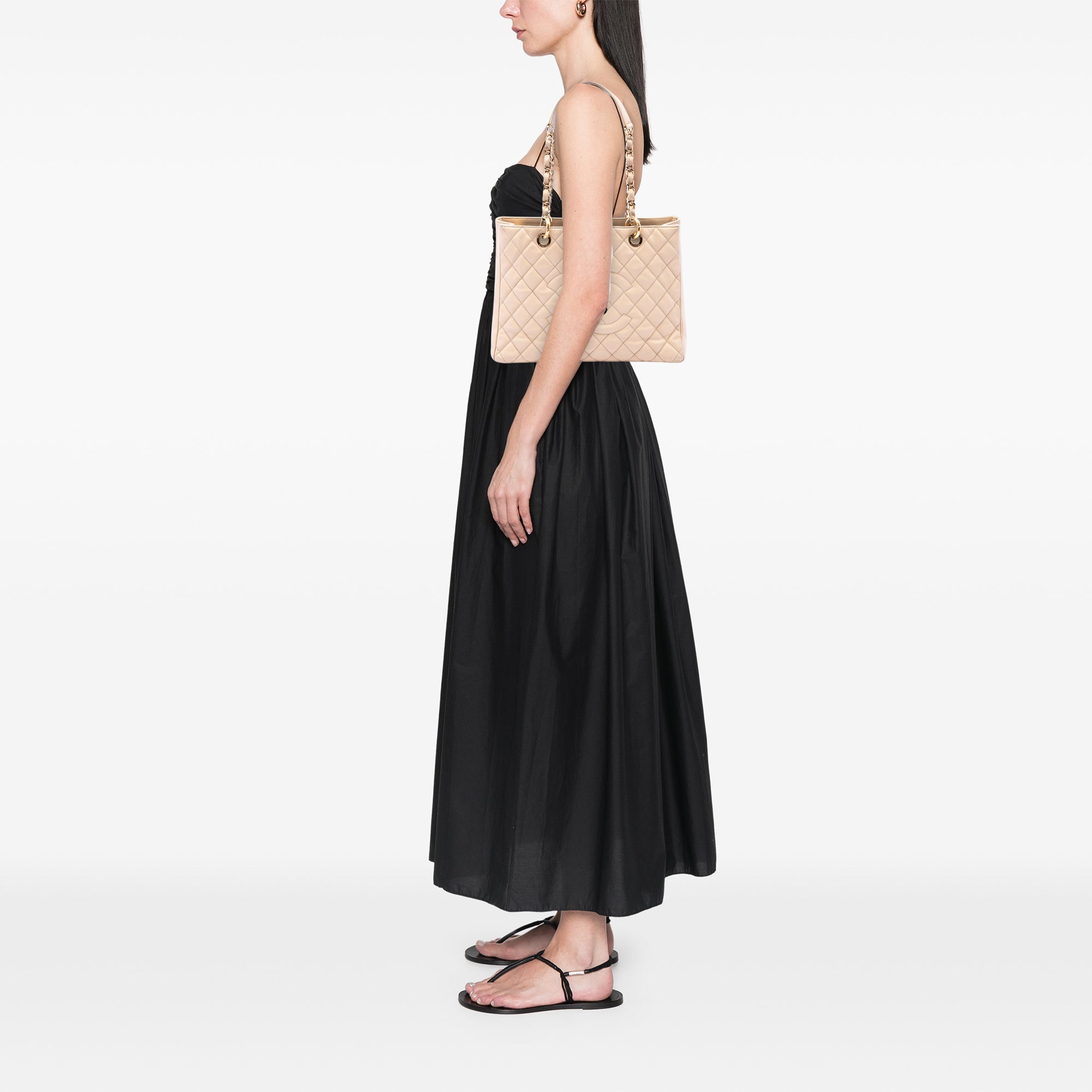 Chanel Caviar Grand Shopping Tote - image 6