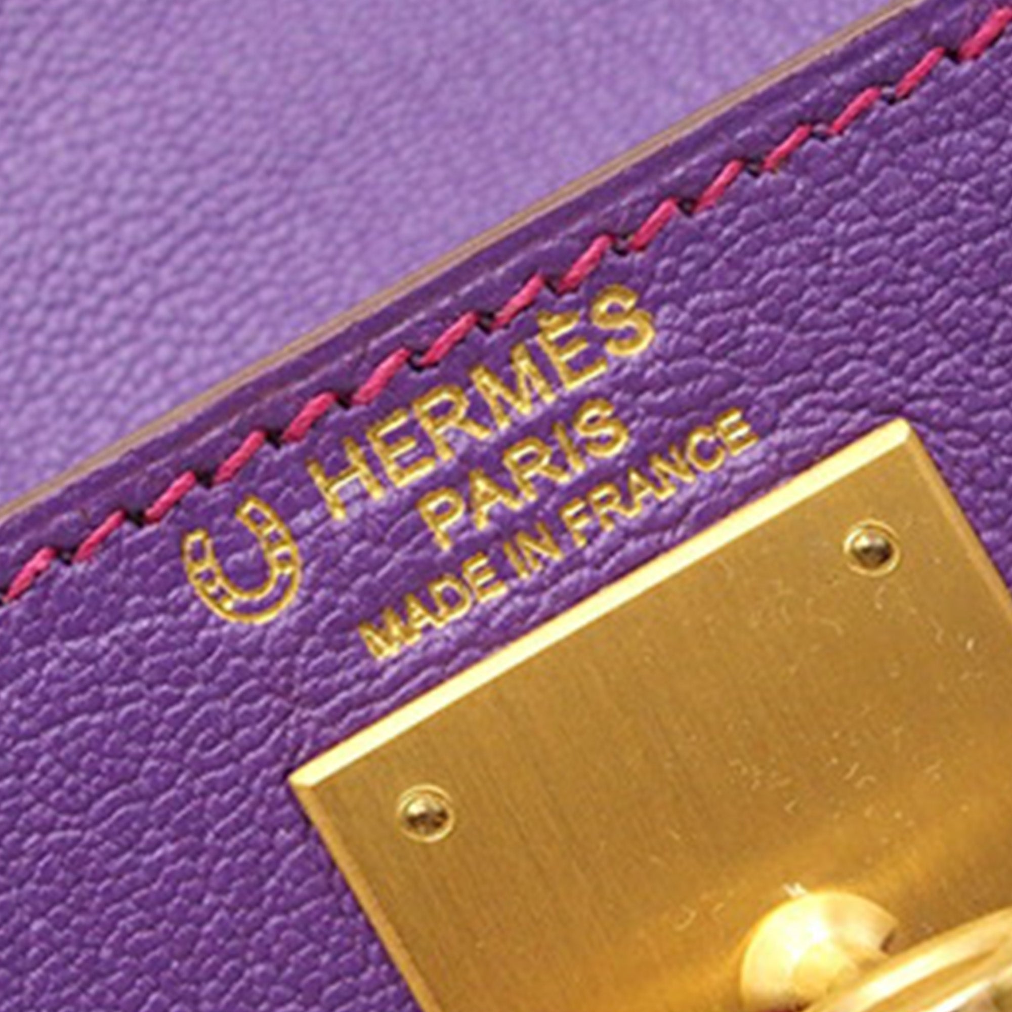 Hermès Special Order Bicolor Chevre Kelly II Retourne 28 - image 6