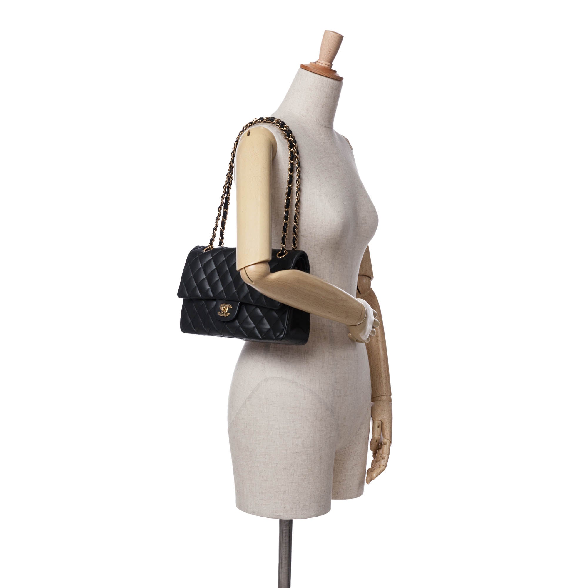 Chanel Medium Classic Lambskin Double Flap - image 12