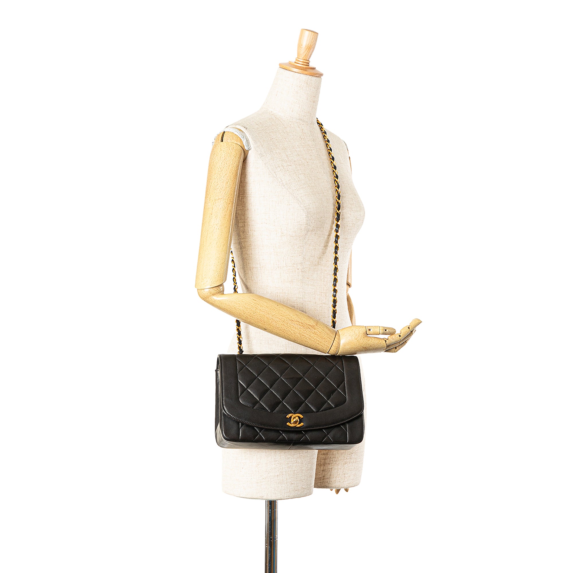 Chanel Medium Lambskin Diana Flap - image 8