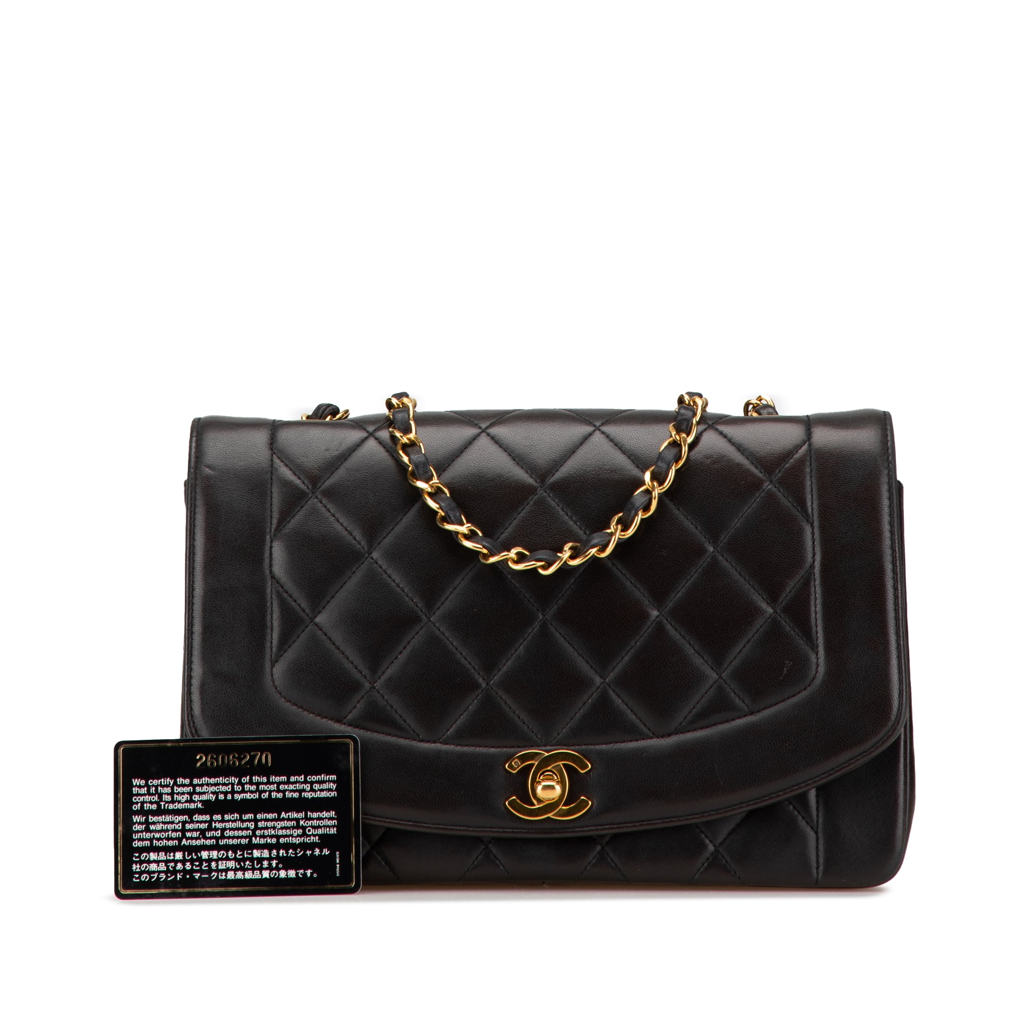 Chanel Medium Lambskin Diana Flap - image 9