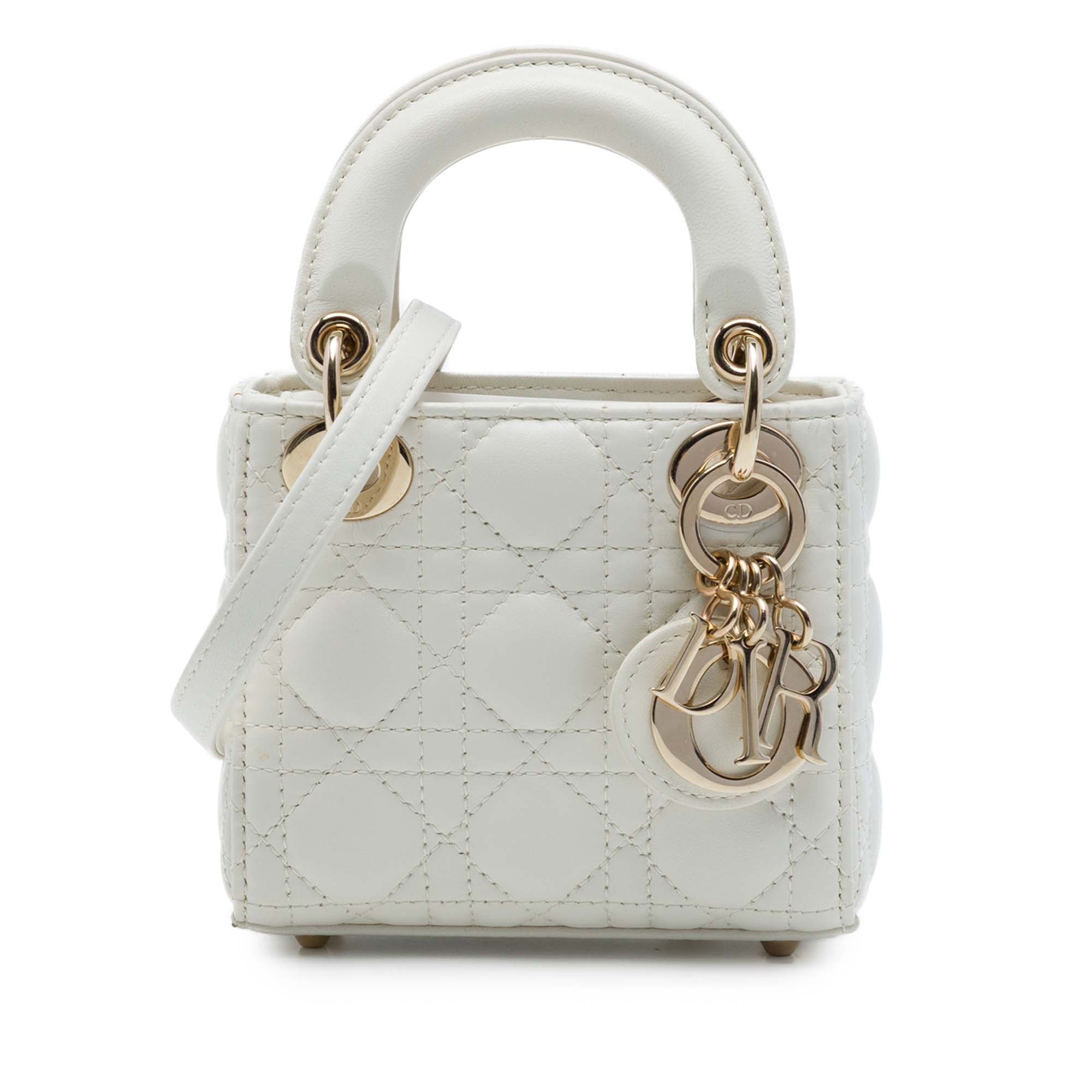 Dior Micro Lambskin Cannage Lady Dior - image 1