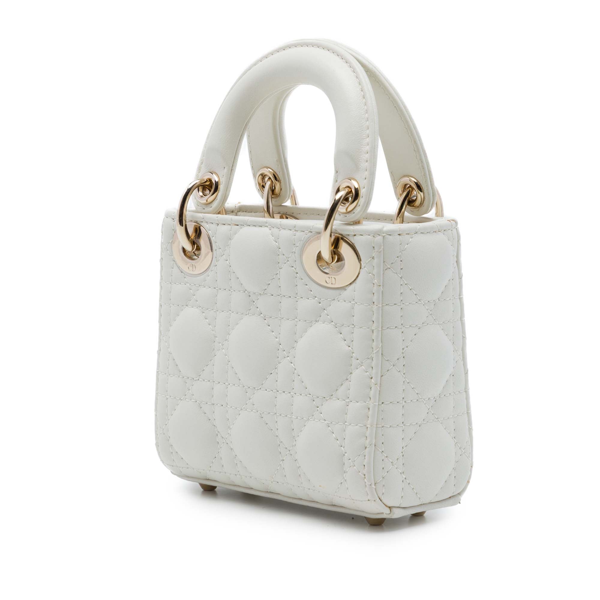 Dior Micro Lambskin Cannage Lady Dior - image 2
