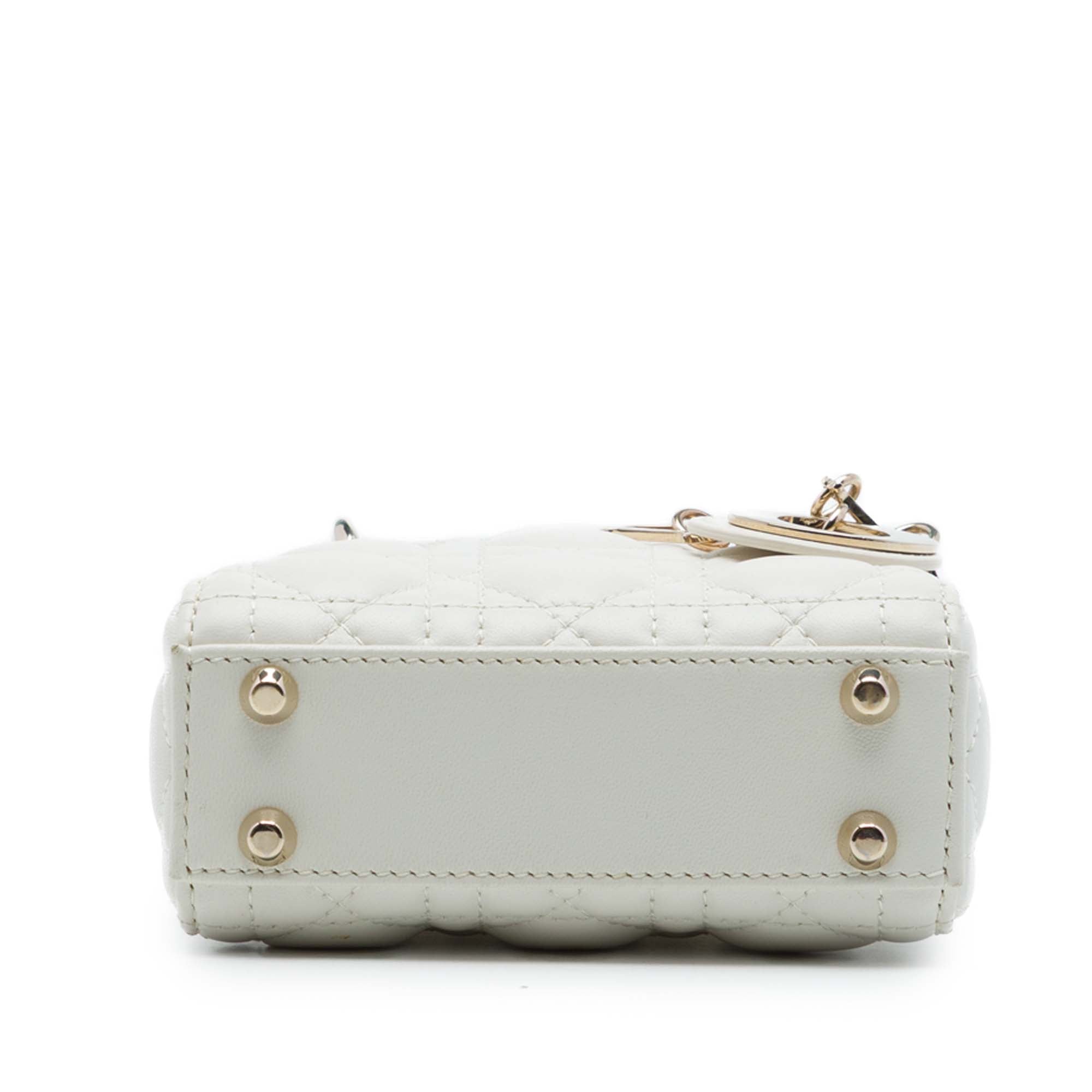 Dior Micro Lambskin Cannage Lady Dior - image 3