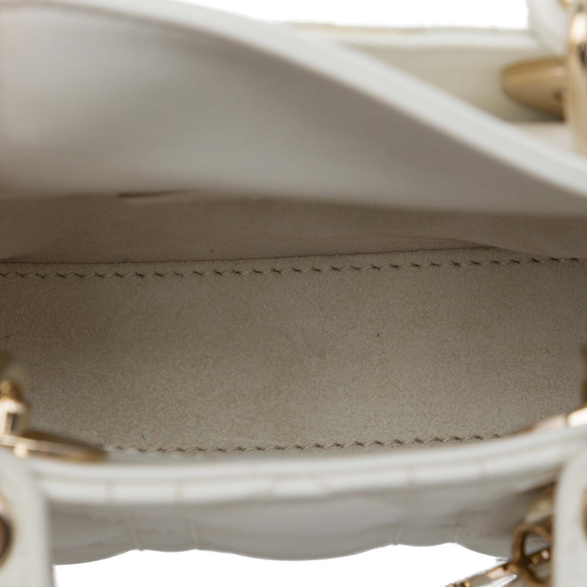 Dior Micro Lambskin Cannage Lady Dior - image 4