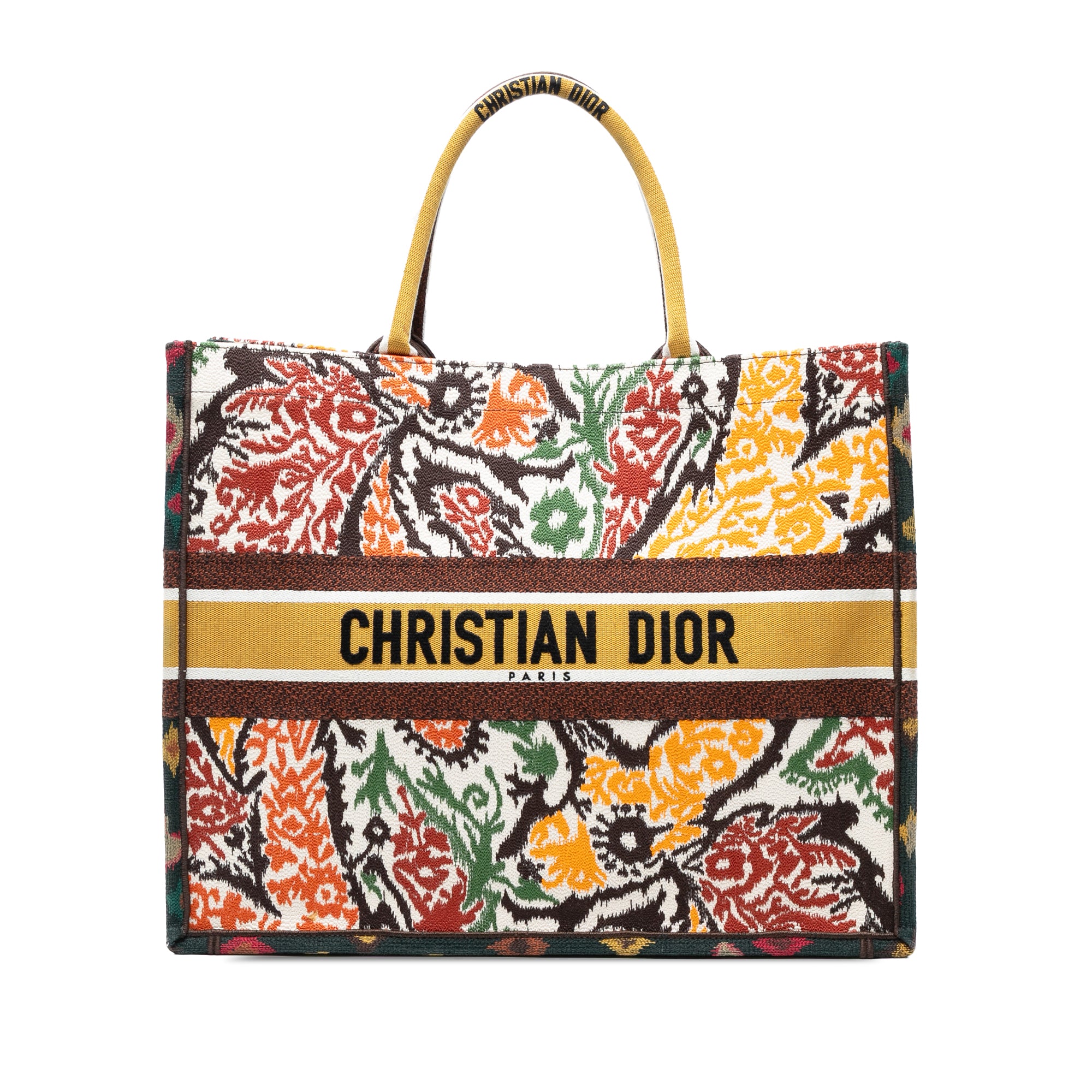 Dior Large Embroidered Canvas Paisley Book Tote - image 1