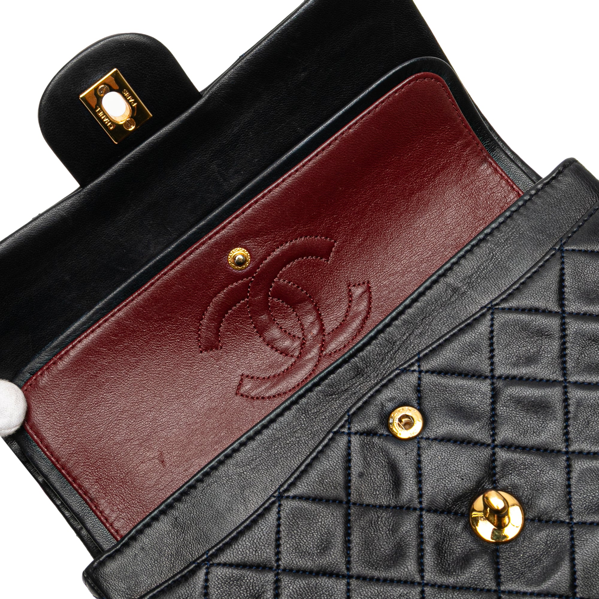 Chanel Small Classic Lambskin Double Flap - image 9