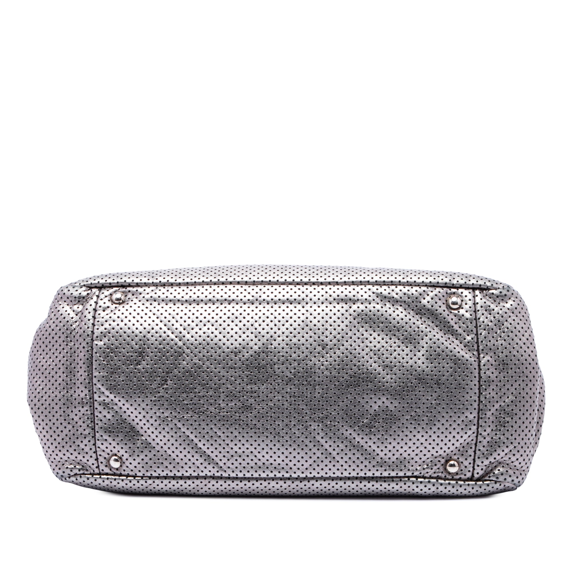 Chanel Metallic Perforated Calfskin Reissue 2.55 Drill Accordion Flap - image 3