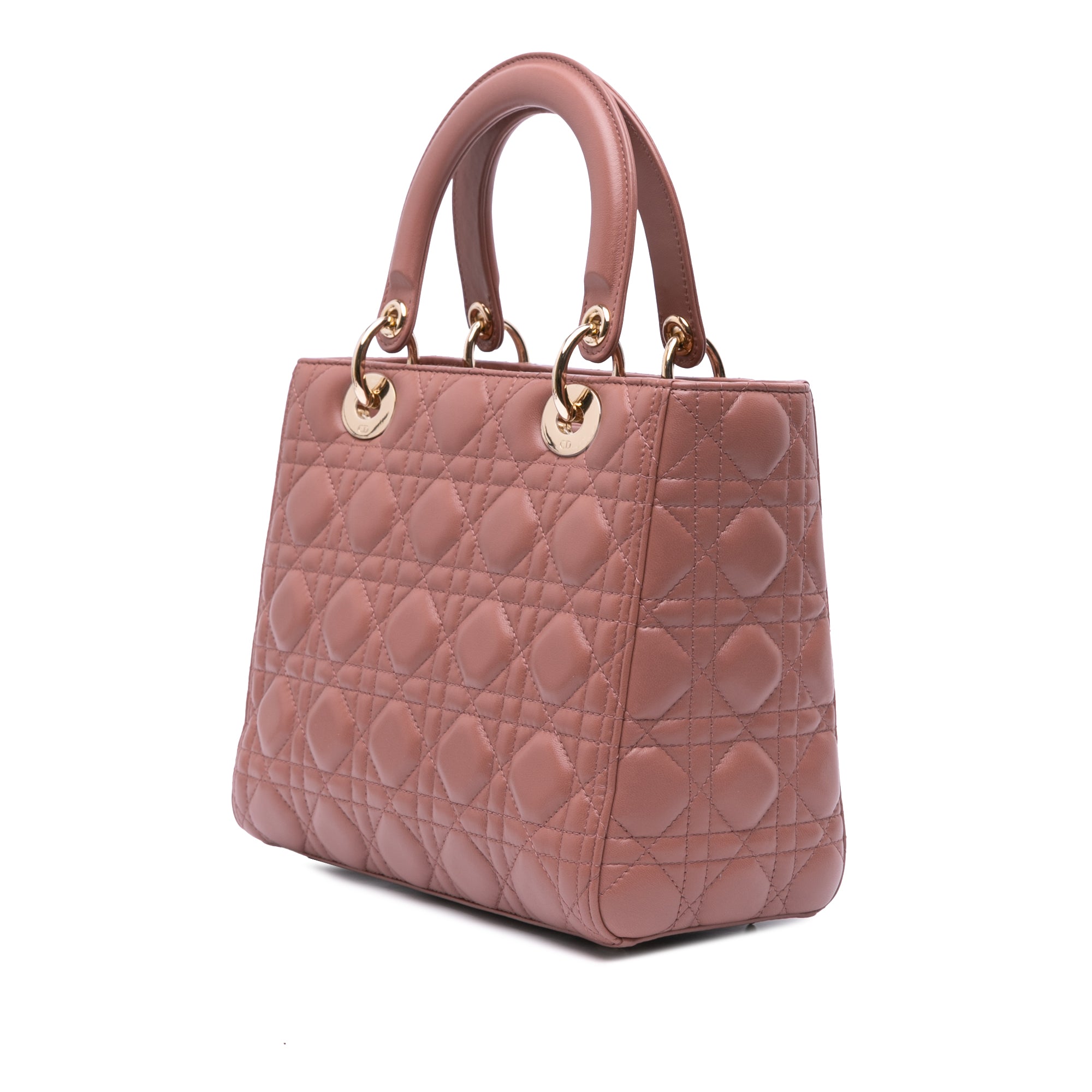 Dior Medium Lambskin Cannage Lady Dior - image 2