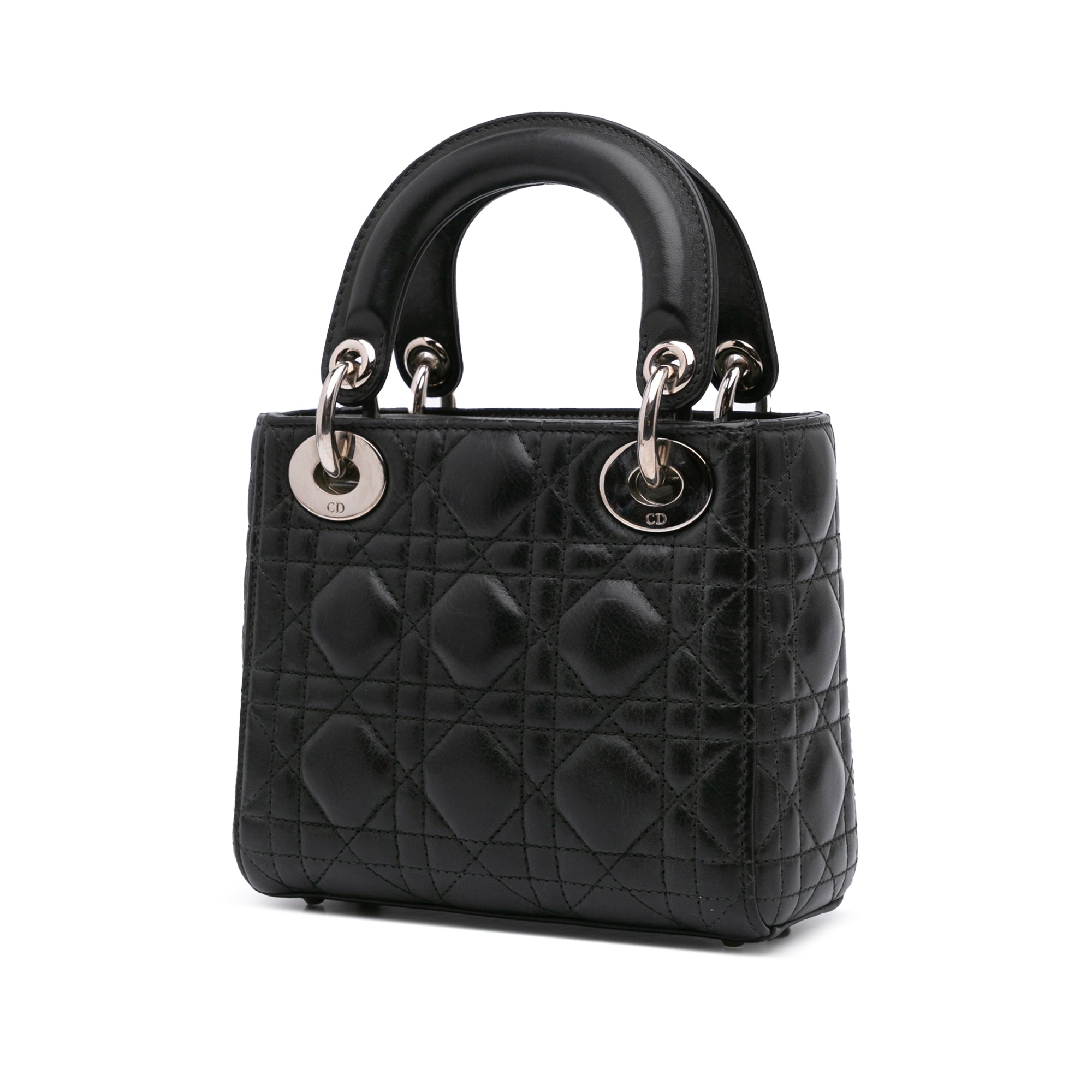 Dior Mini Lambskin Cannage Lady Dior - image 2