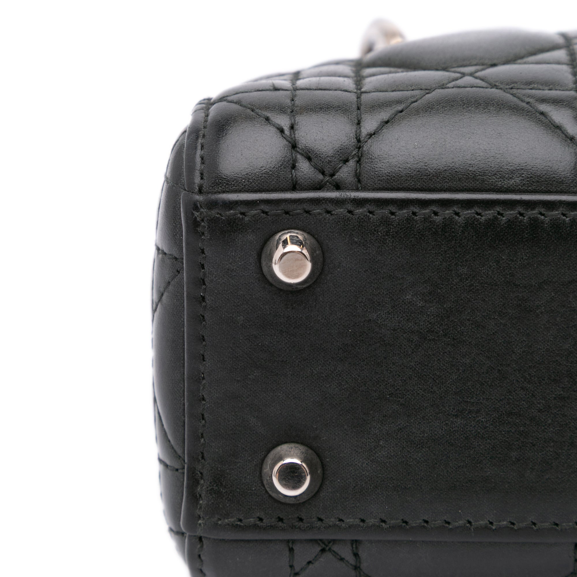 Dior Mini Lambskin Cannage Lady Dior - image 7