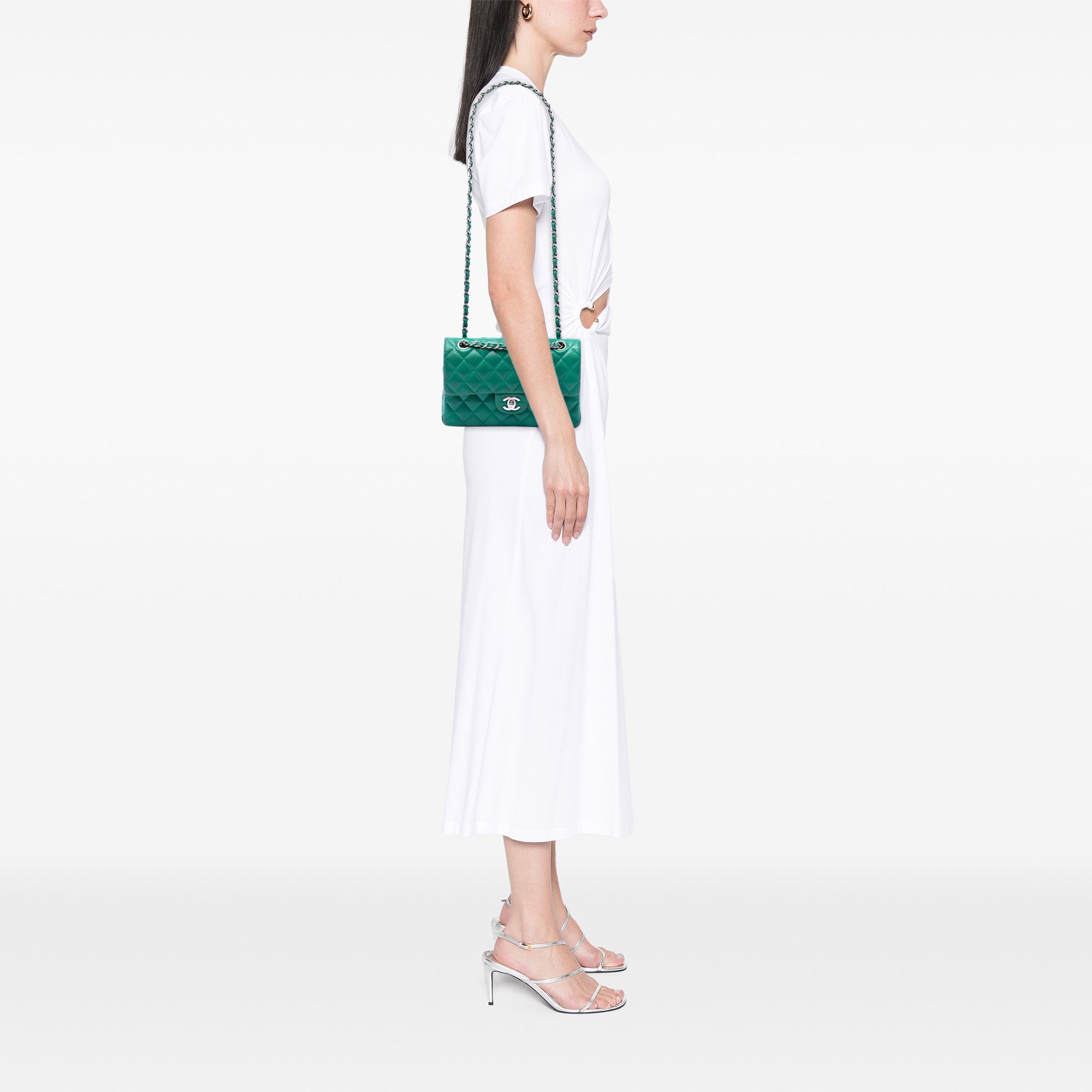 Chanel Small Classic Caviar Double Flap - image 6