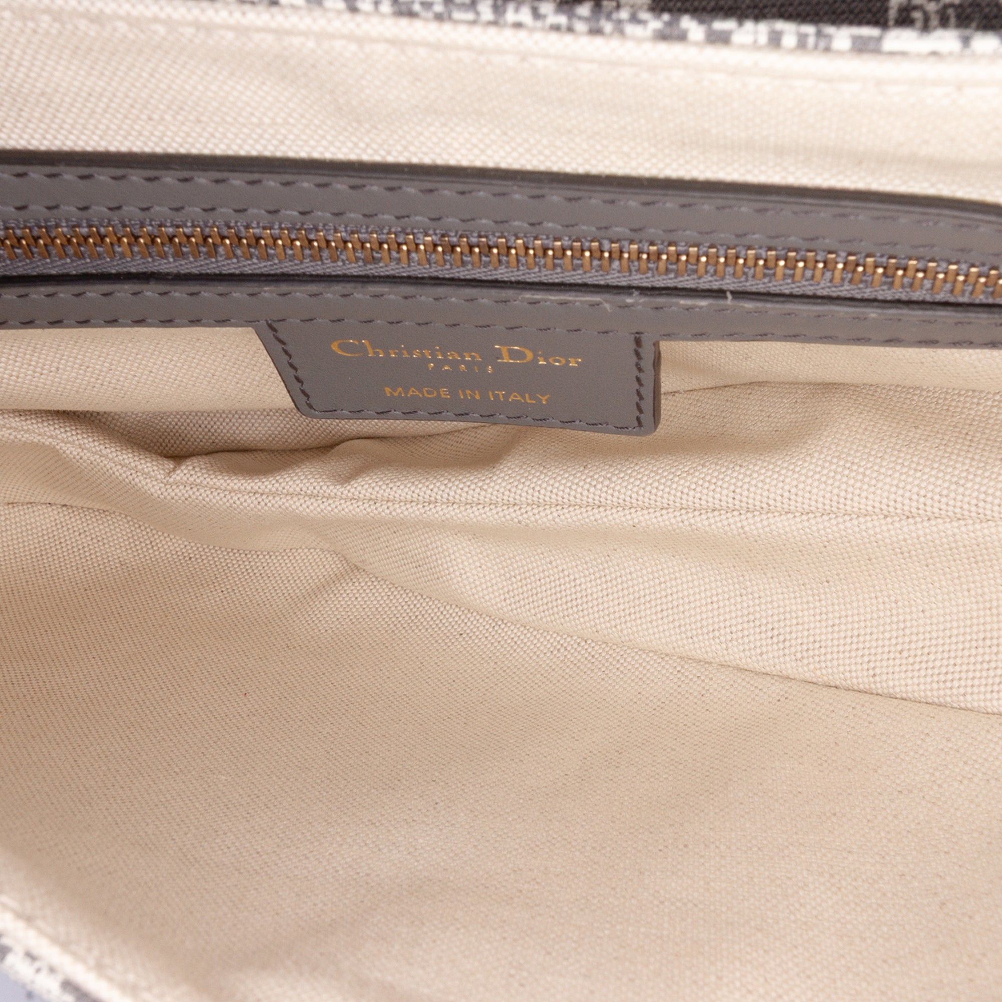 Dior Canvas Reverse Embroidered Toile De Jouy Saddle Bag - image 4