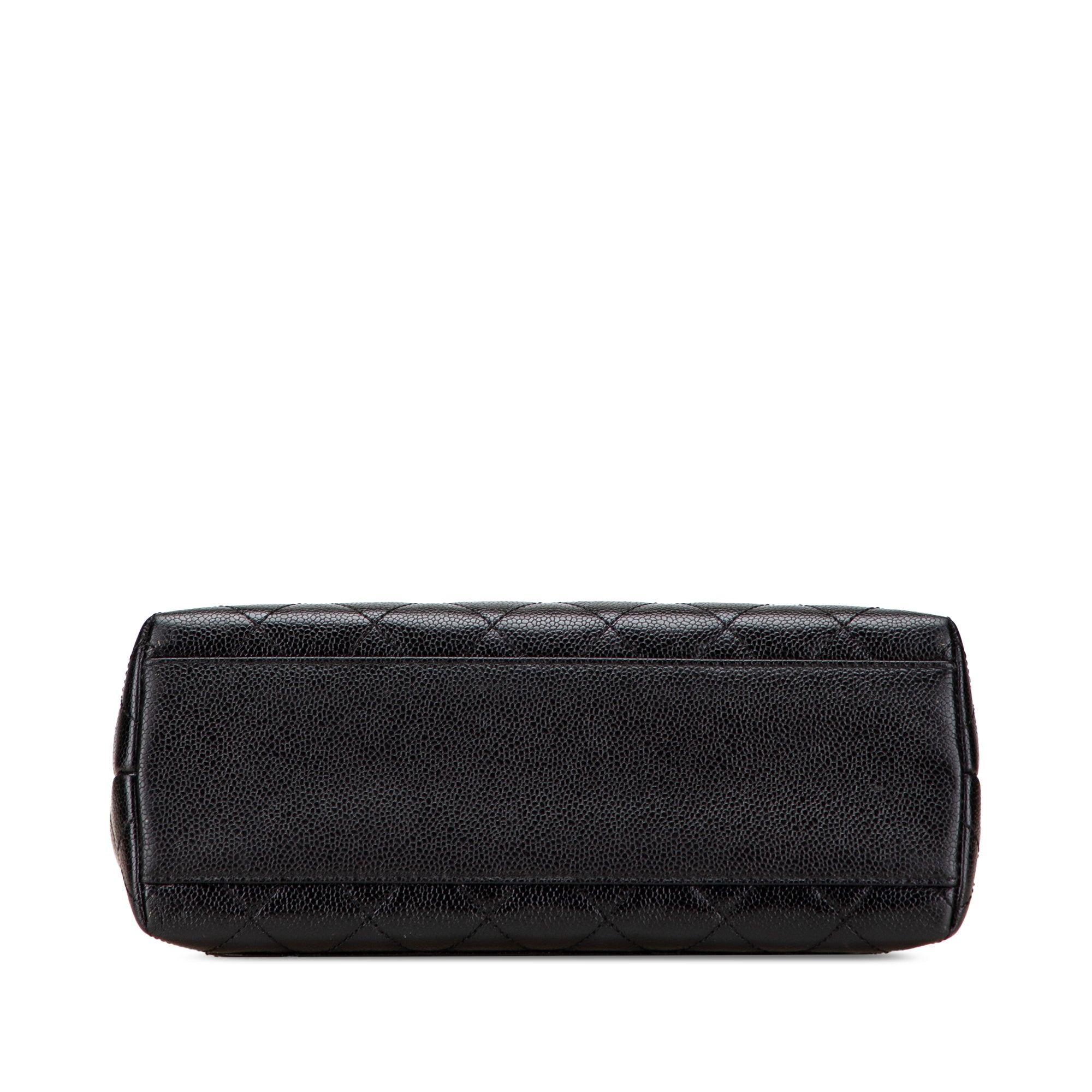 Chanel CC Quilted Caviar Kelly Top Handle Bag - image 3