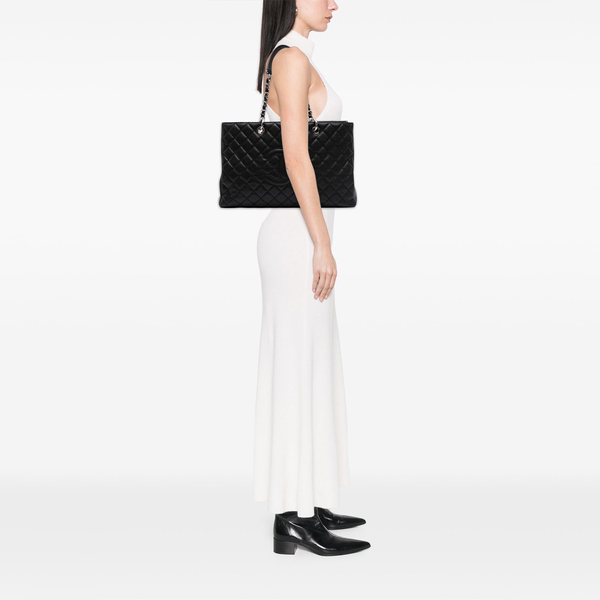 Chanel Caviar Grand Shopping Tote XL - image 9