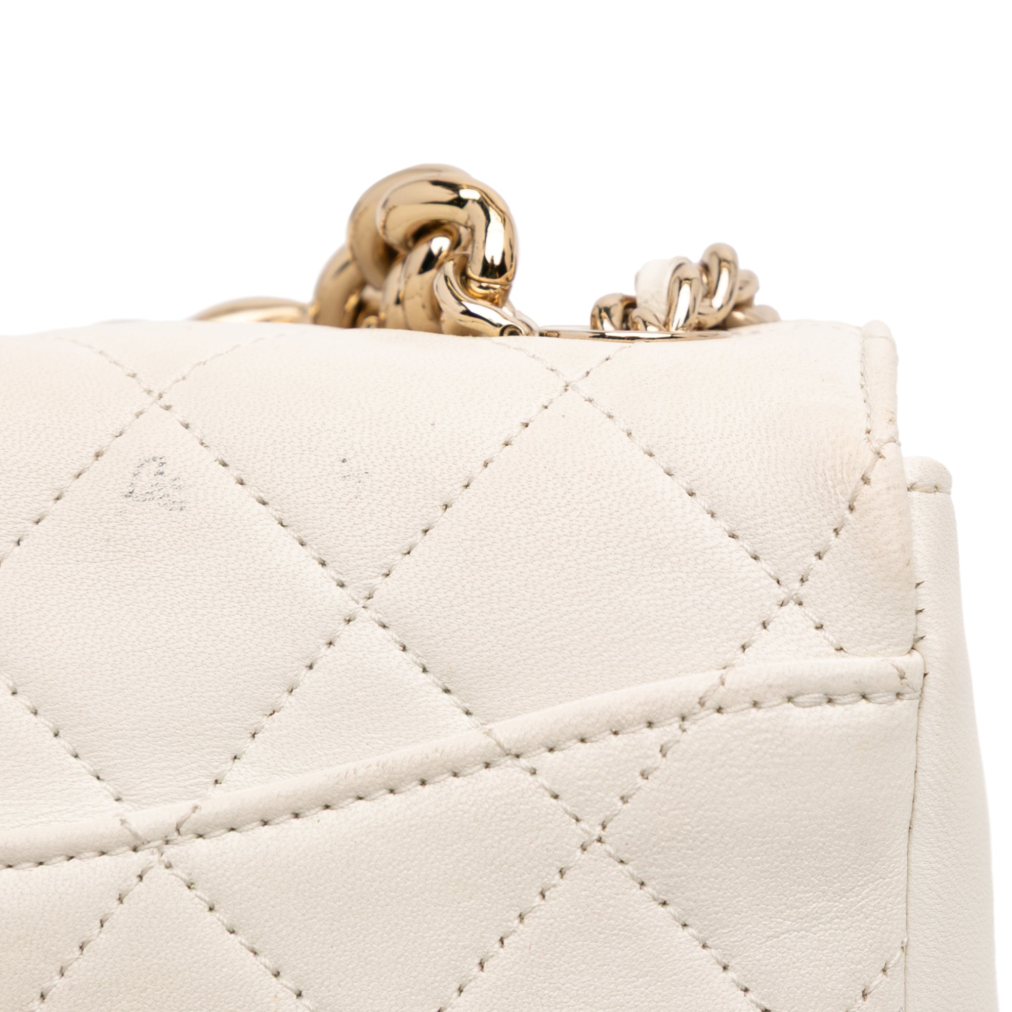 Chanel Quilted Lambskin Studded Beauty Begins Flap - image 10