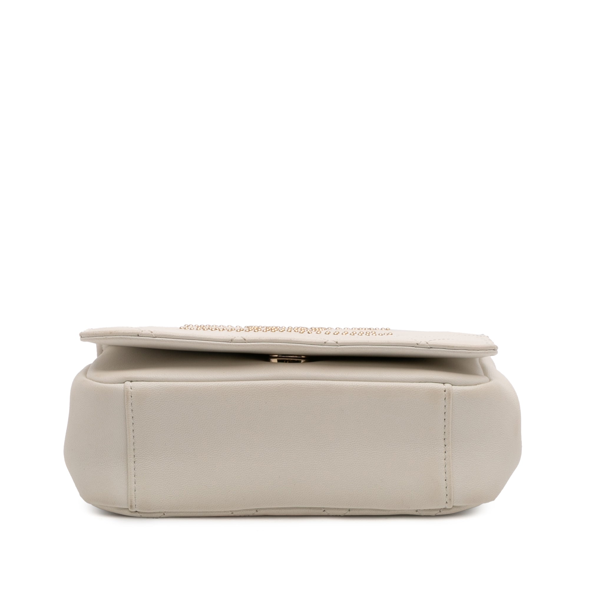 Chanel Quilted Lambskin Studded Beauty Begins Flap - image 3