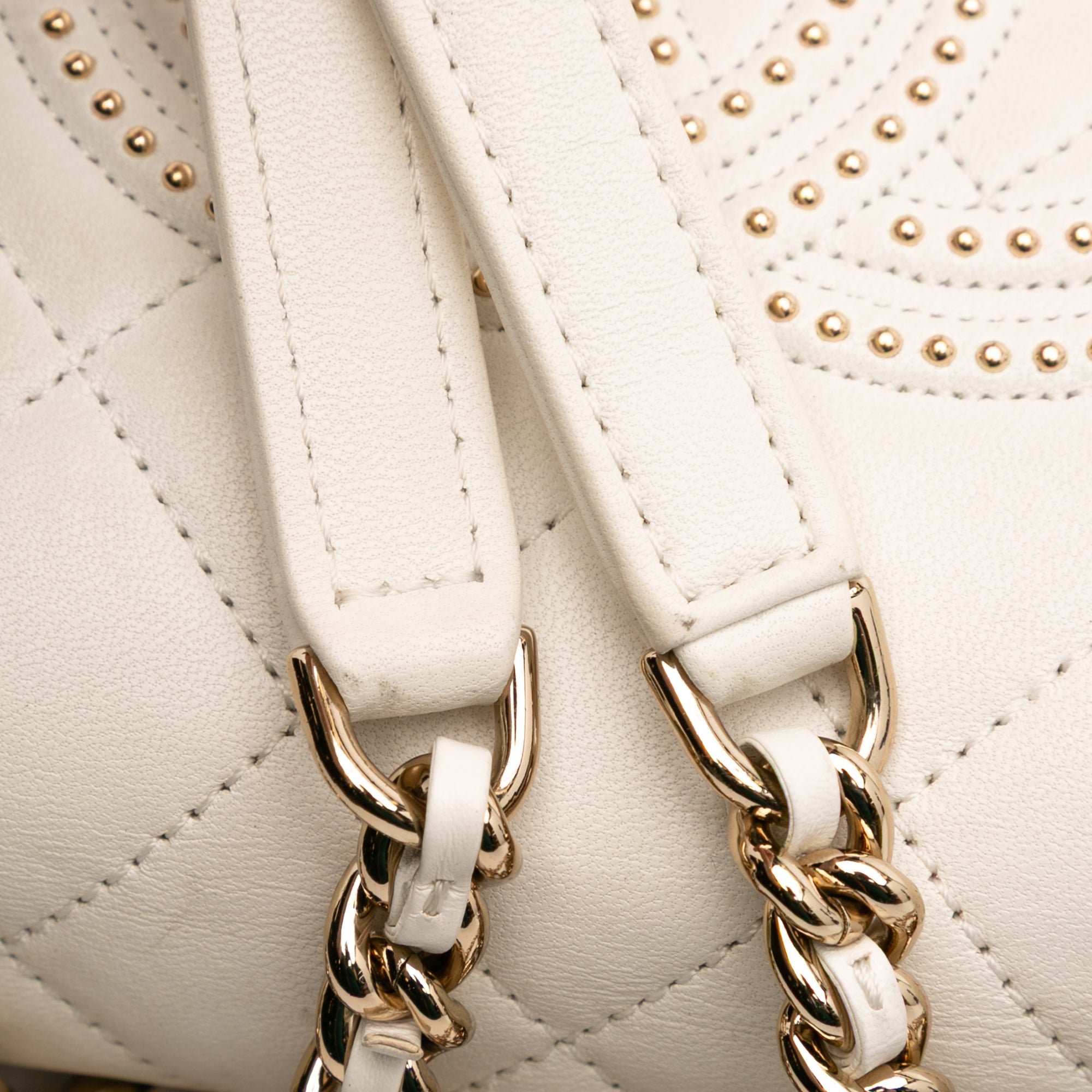 Chanel Quilted Lambskin Studded Beauty Begins Flap - image 7