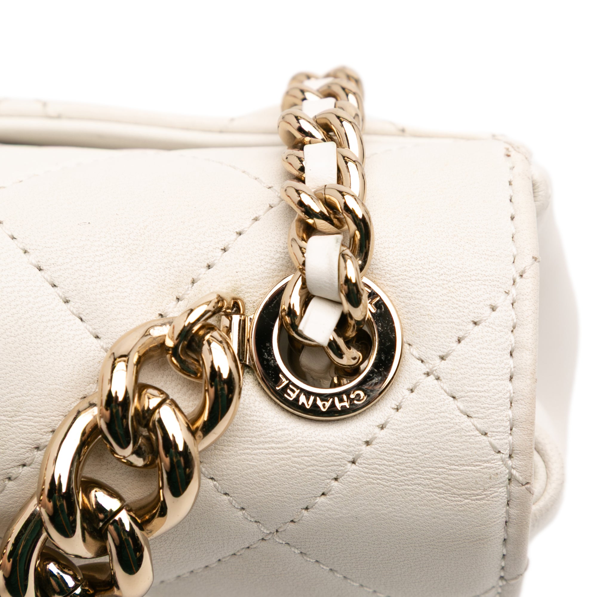 Chanel Quilted Lambskin Studded Beauty Begins Flap - image 8
