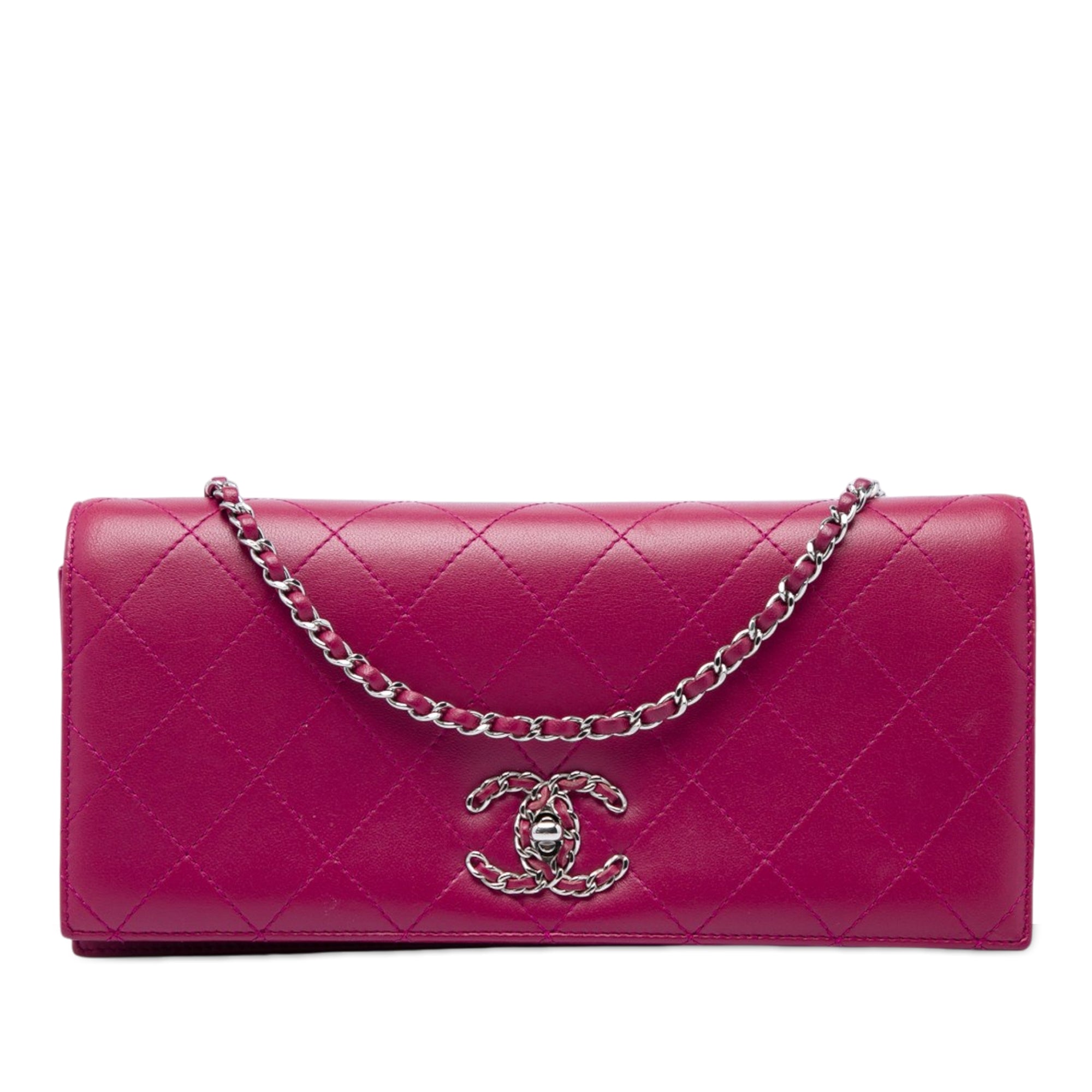 Chanel Quilted Lambskin 19 Clutch on Chain - image 1
