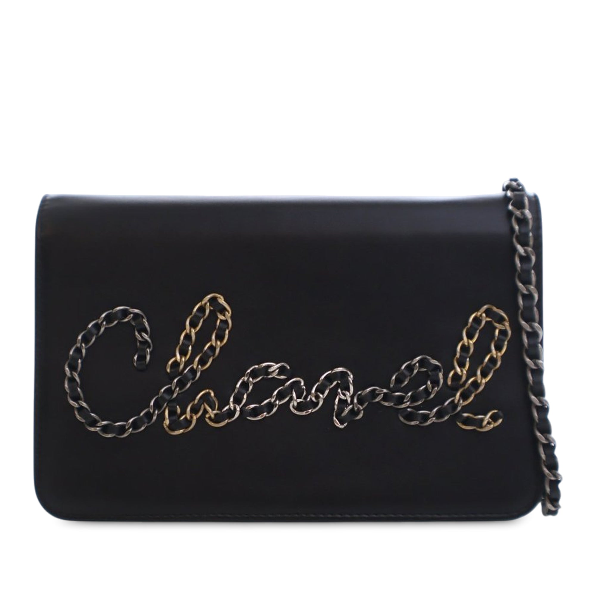 Chanel Calfskin Chain 20s Signe Wallet on Chain - image 1