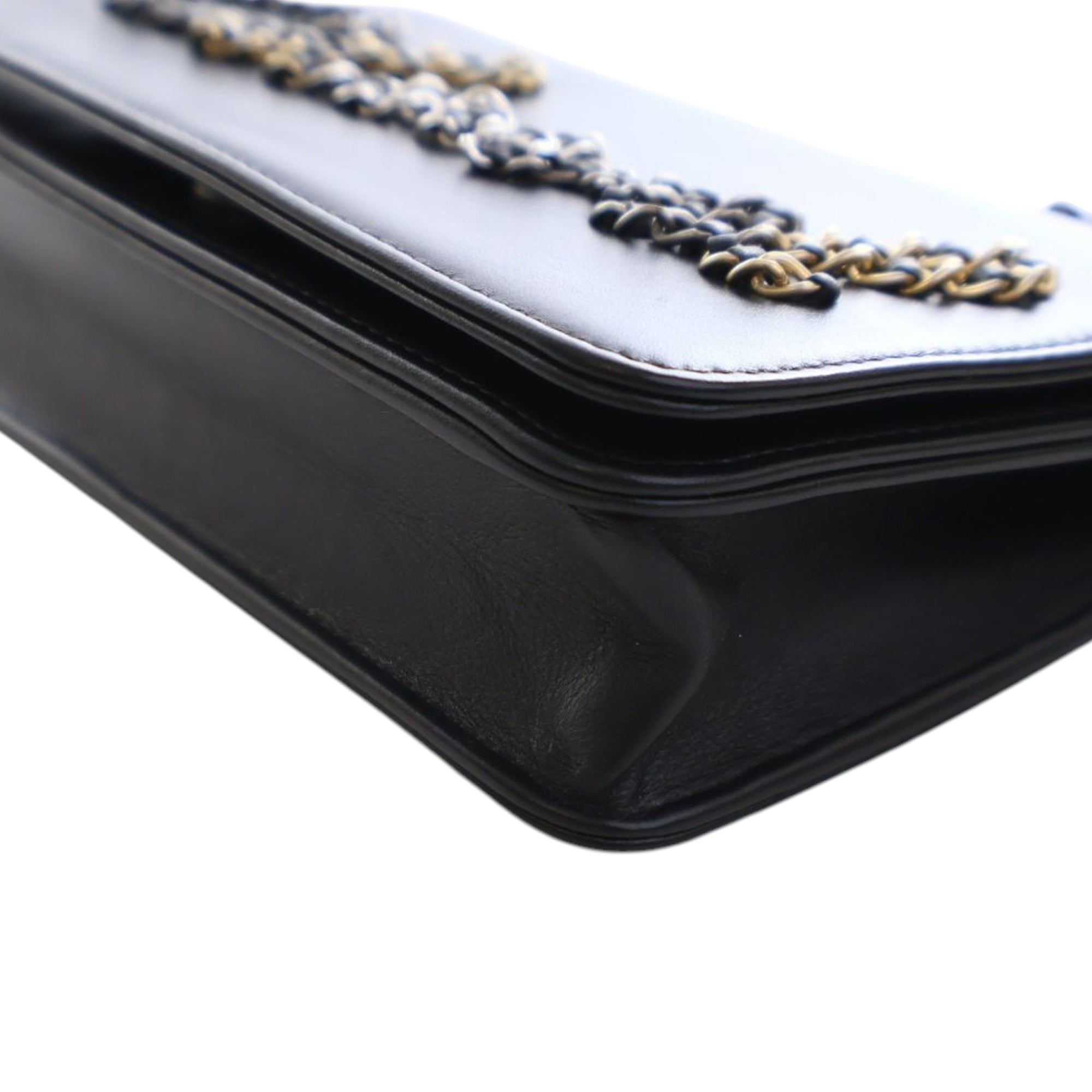 Chanel Calfskin Chain 20s Signe Wallet on Chain - image 10