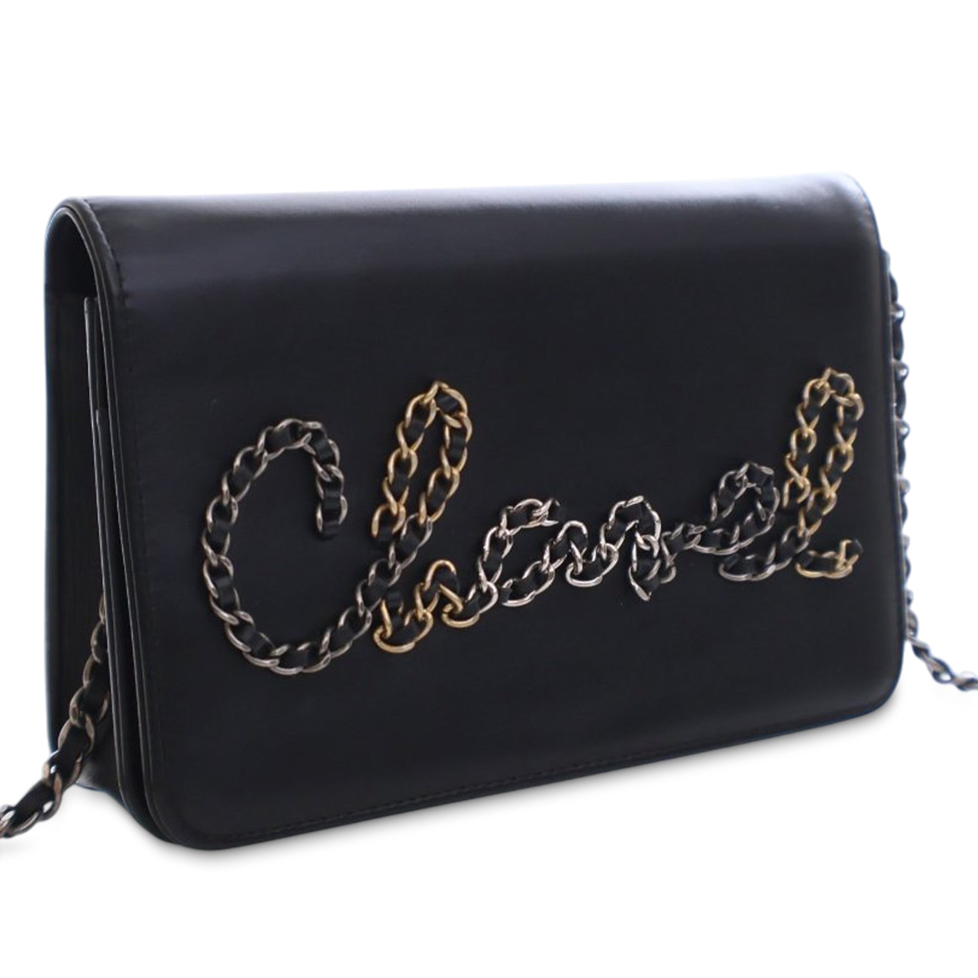 Chanel Calfskin Chain 20s Signe Wallet on Chain - image 2