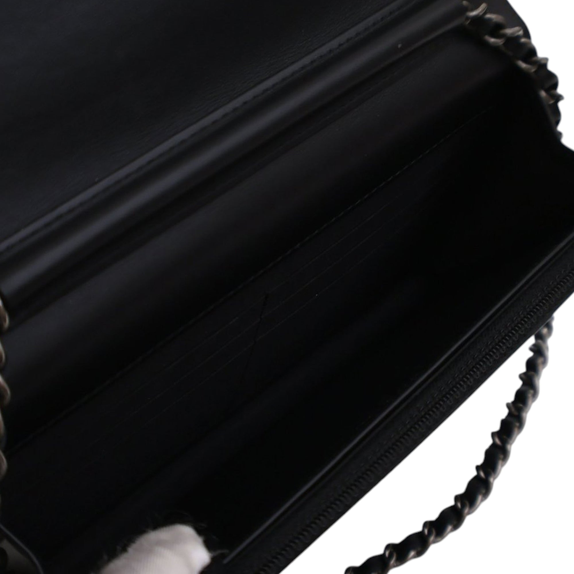 Chanel Calfskin Chain 20s Signe Wallet on Chain - image 5