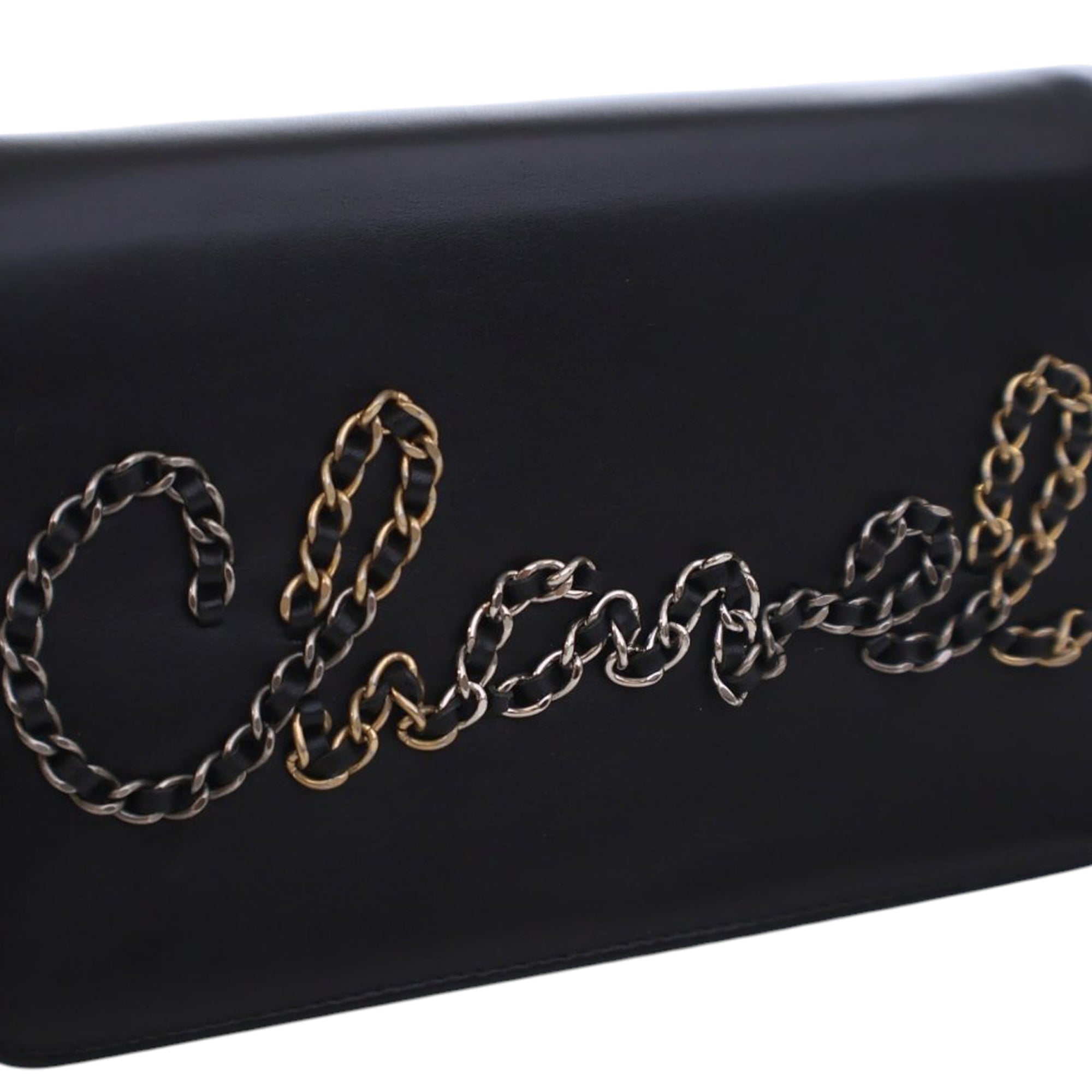 Chanel Calfskin Chain 20s Signe Wallet on Chain - image 8