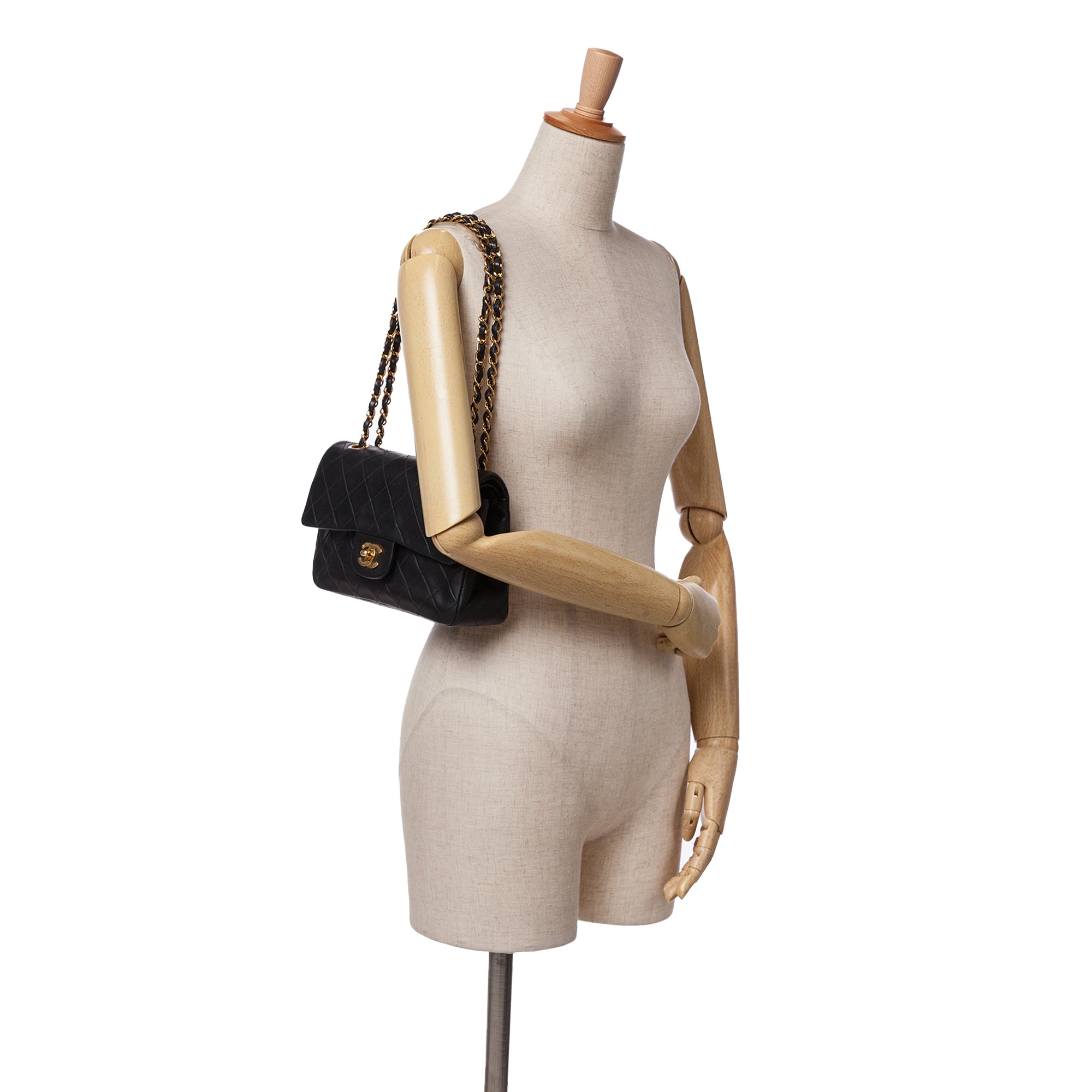 Chanel Small Classic Lambskin Double Flap - image 11